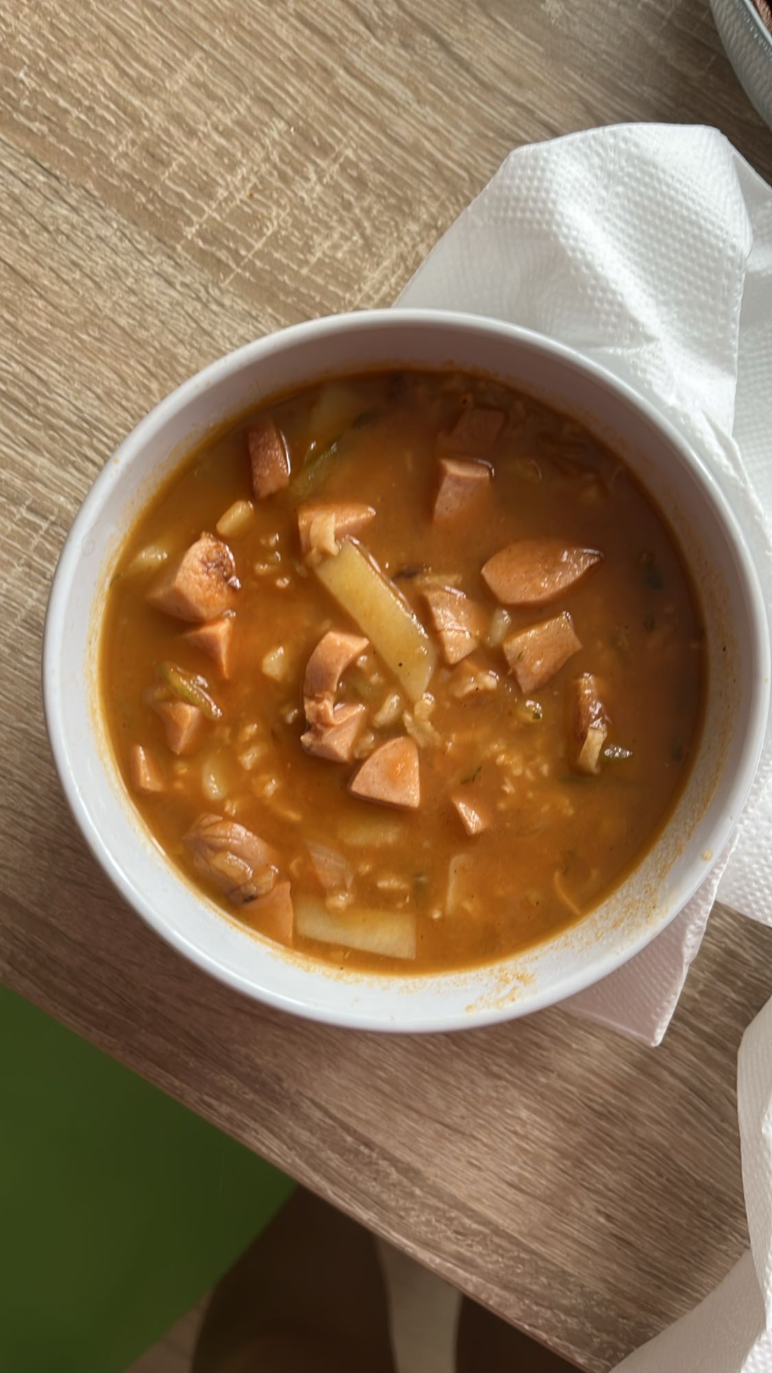 Солянка с сосисками