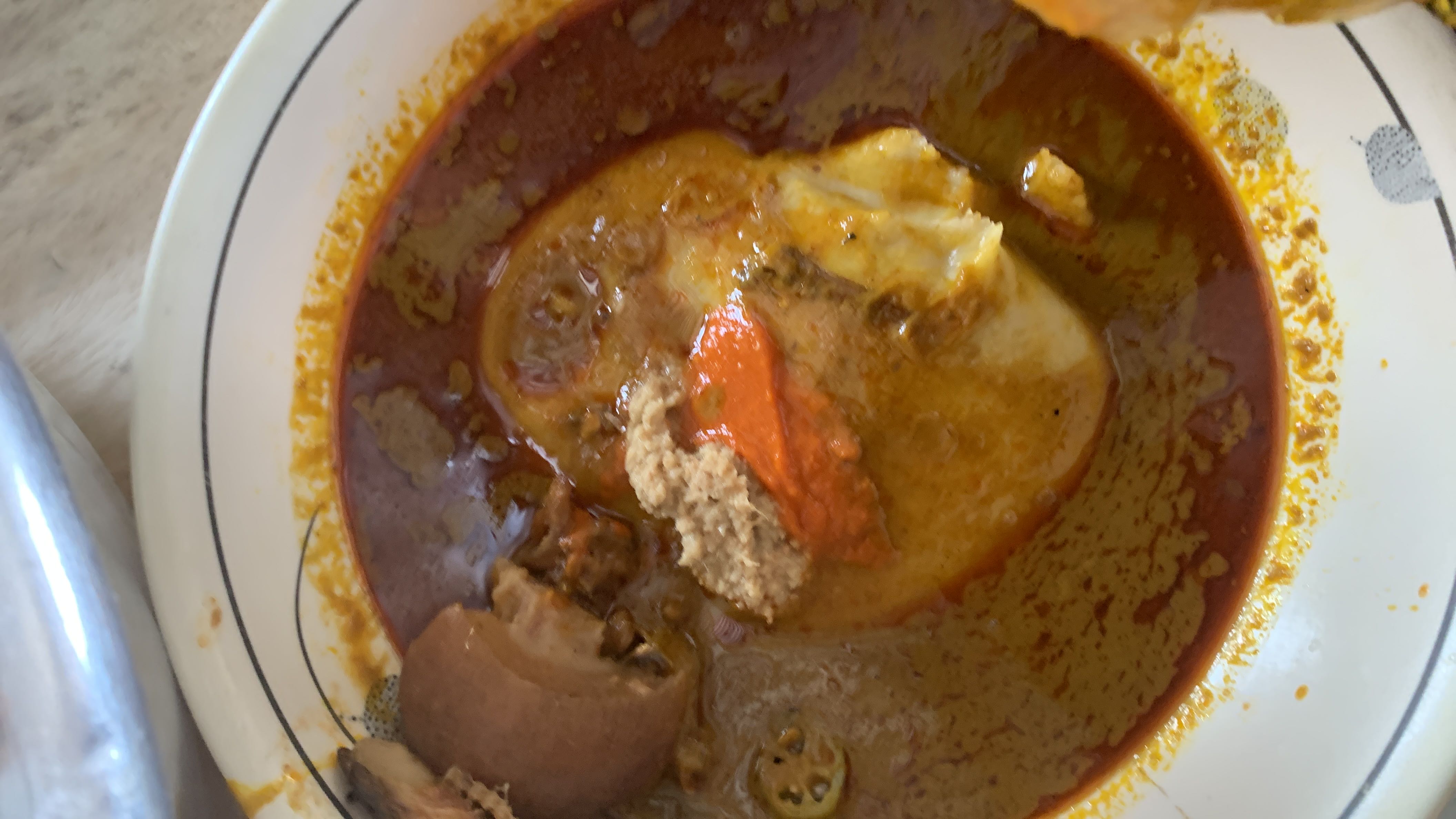 Fufu with Palm Nut Soup