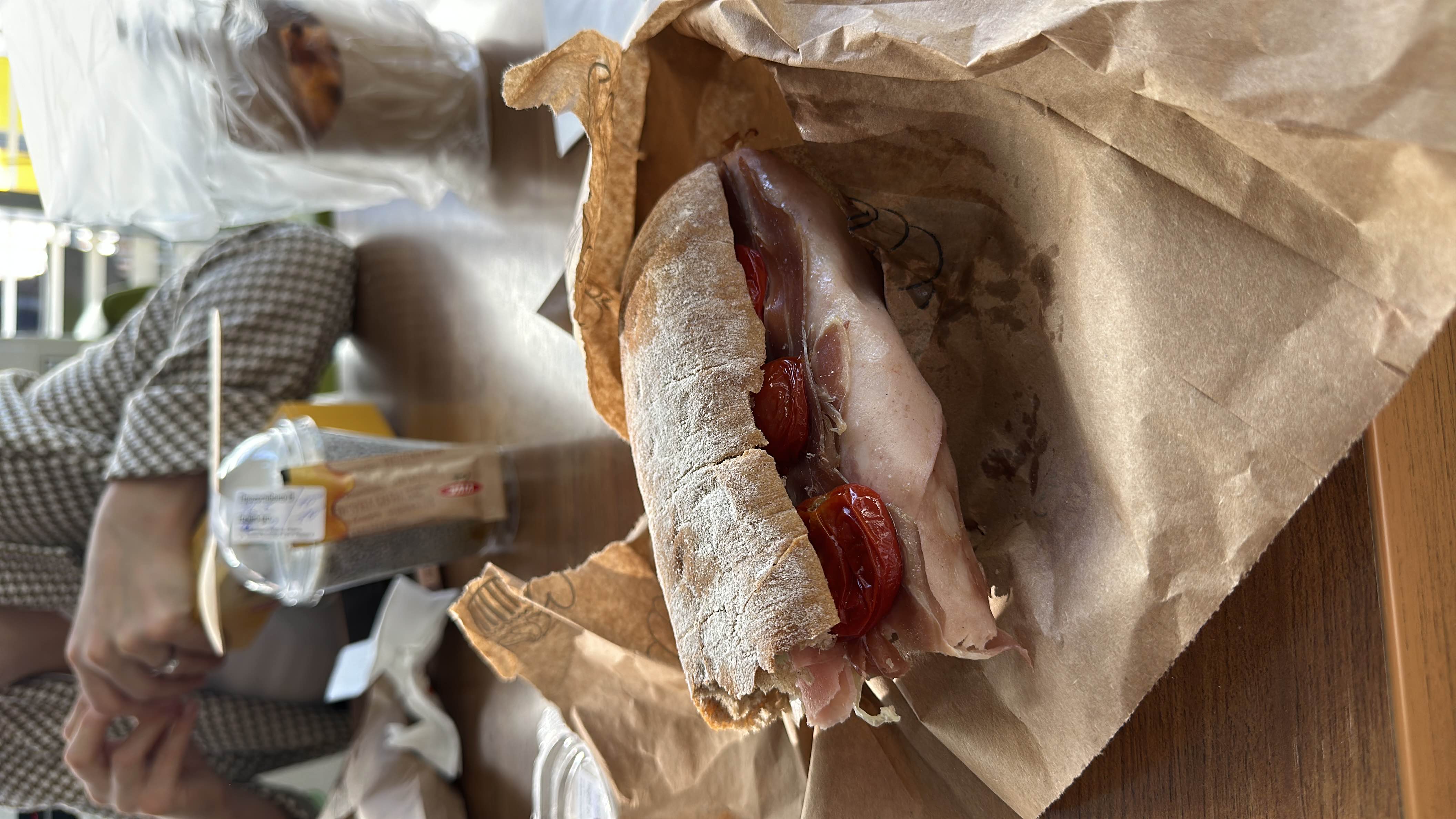 Ham and Tomato Sandwich