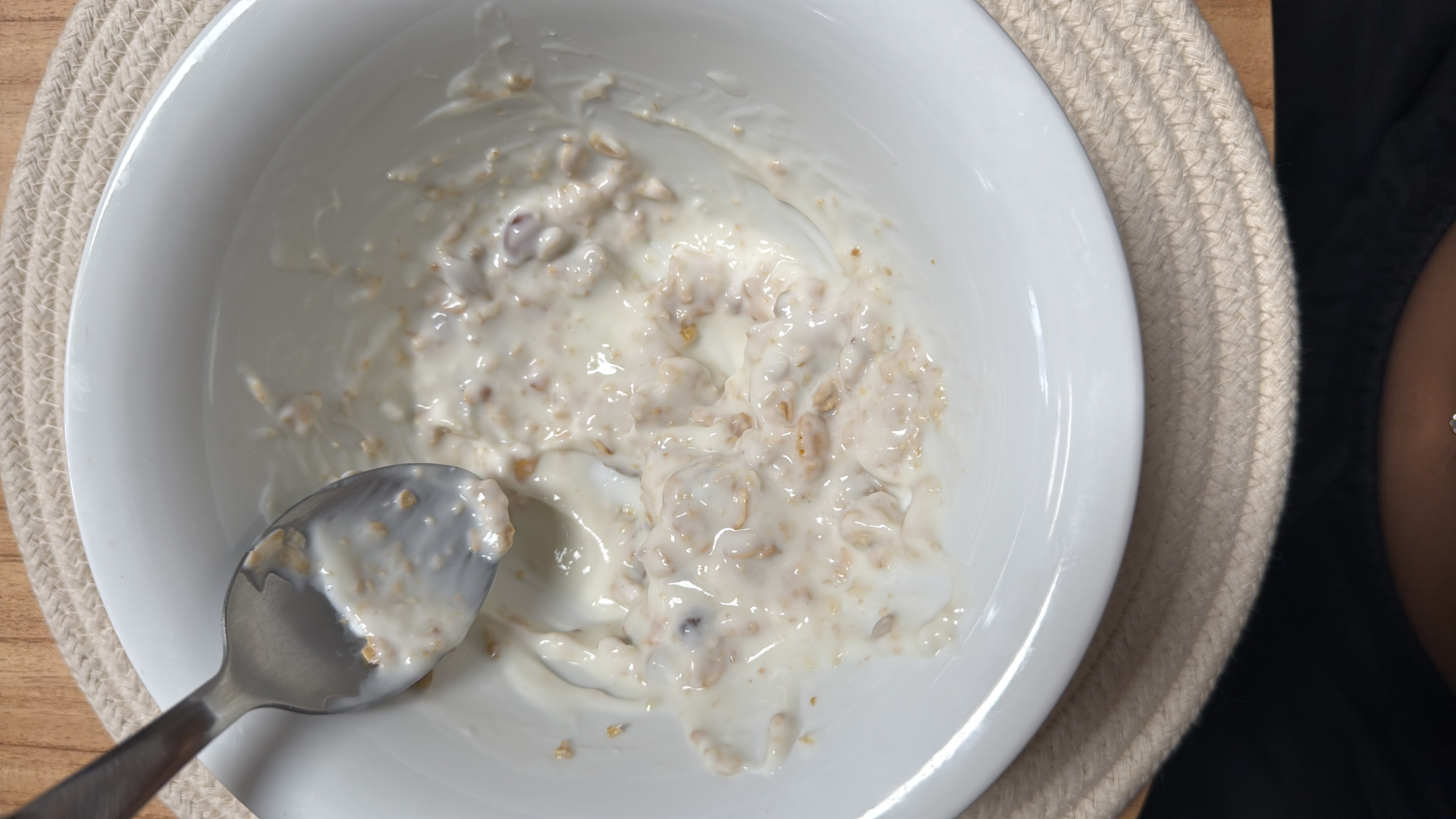 Yogur con avena