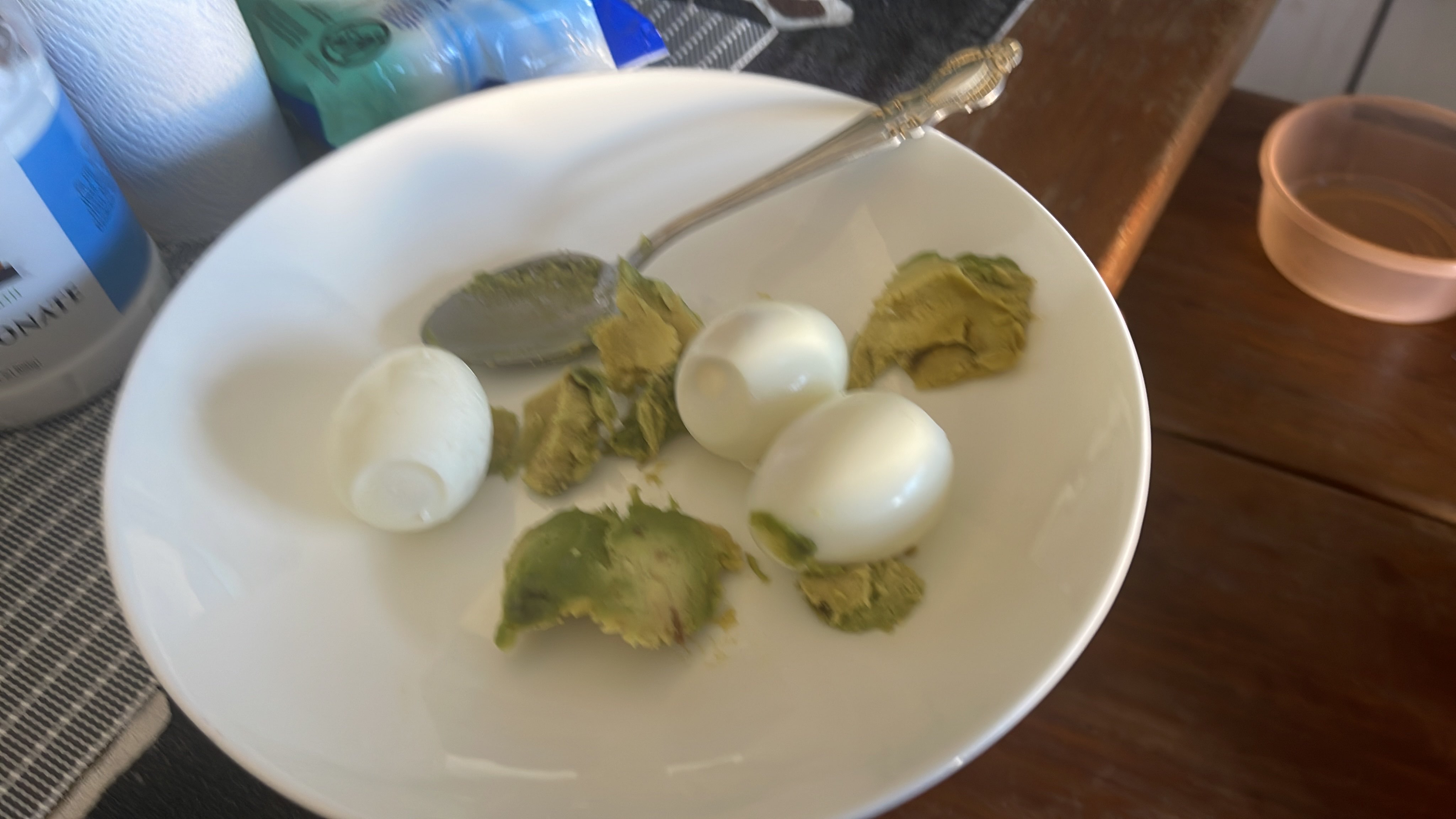 Boiled Eggs with Avocado