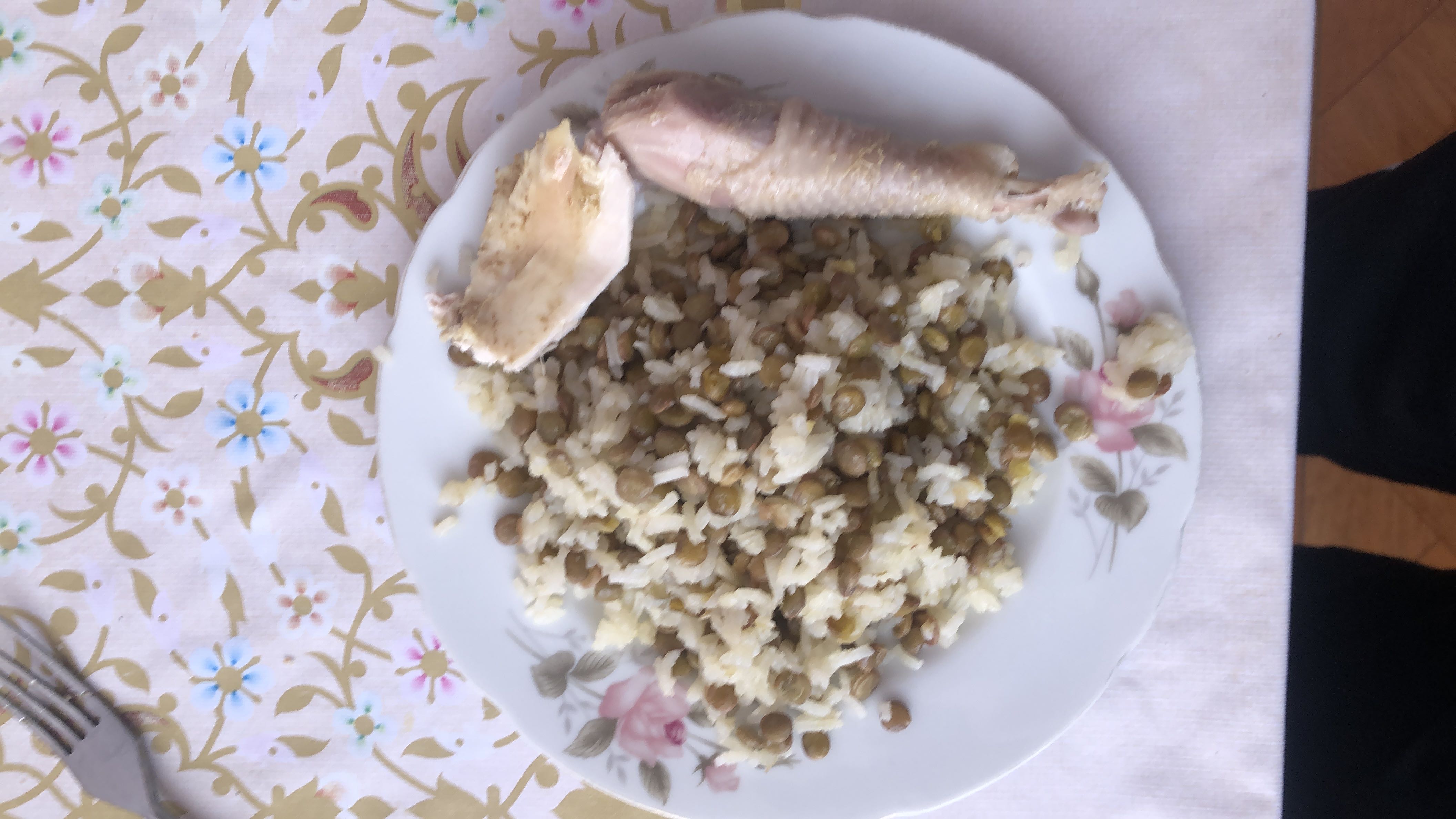 Rice with Lentils and Chicken