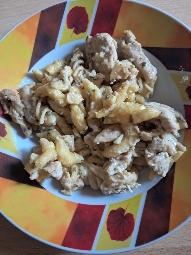 Spätzle mit Hähnchen