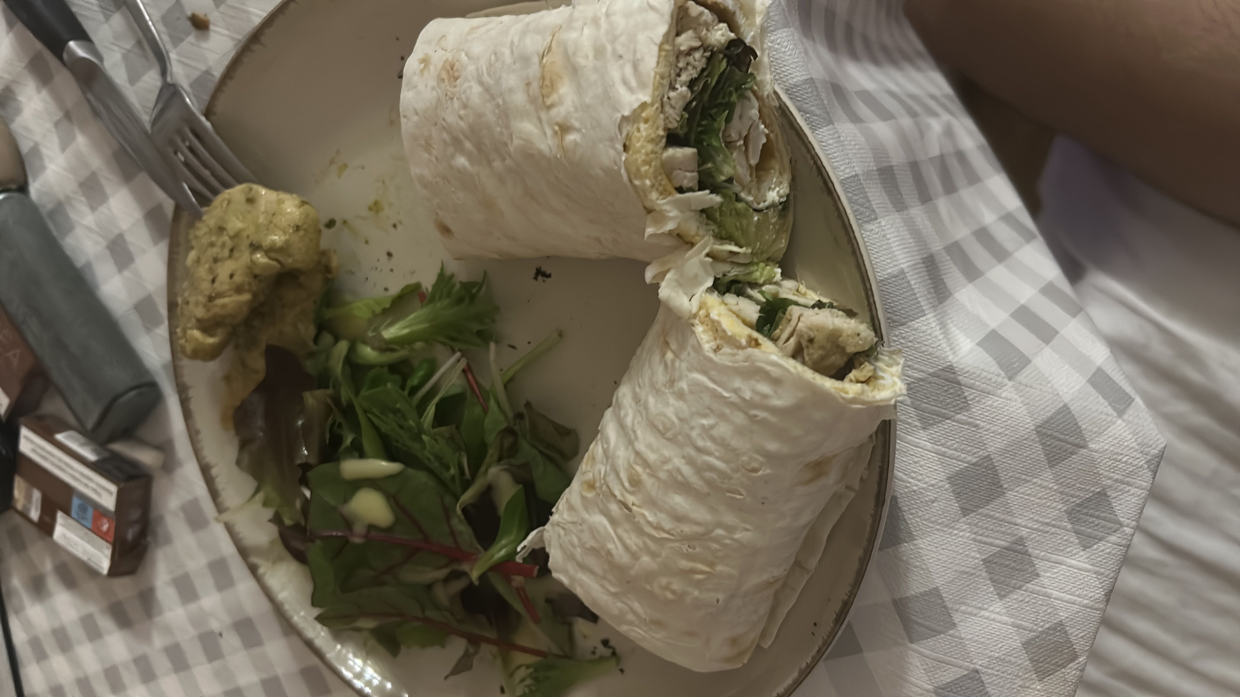Chicken Wrap with Salad