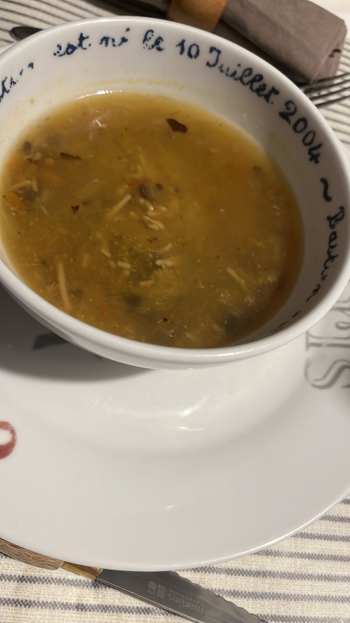 Soupe au poulet