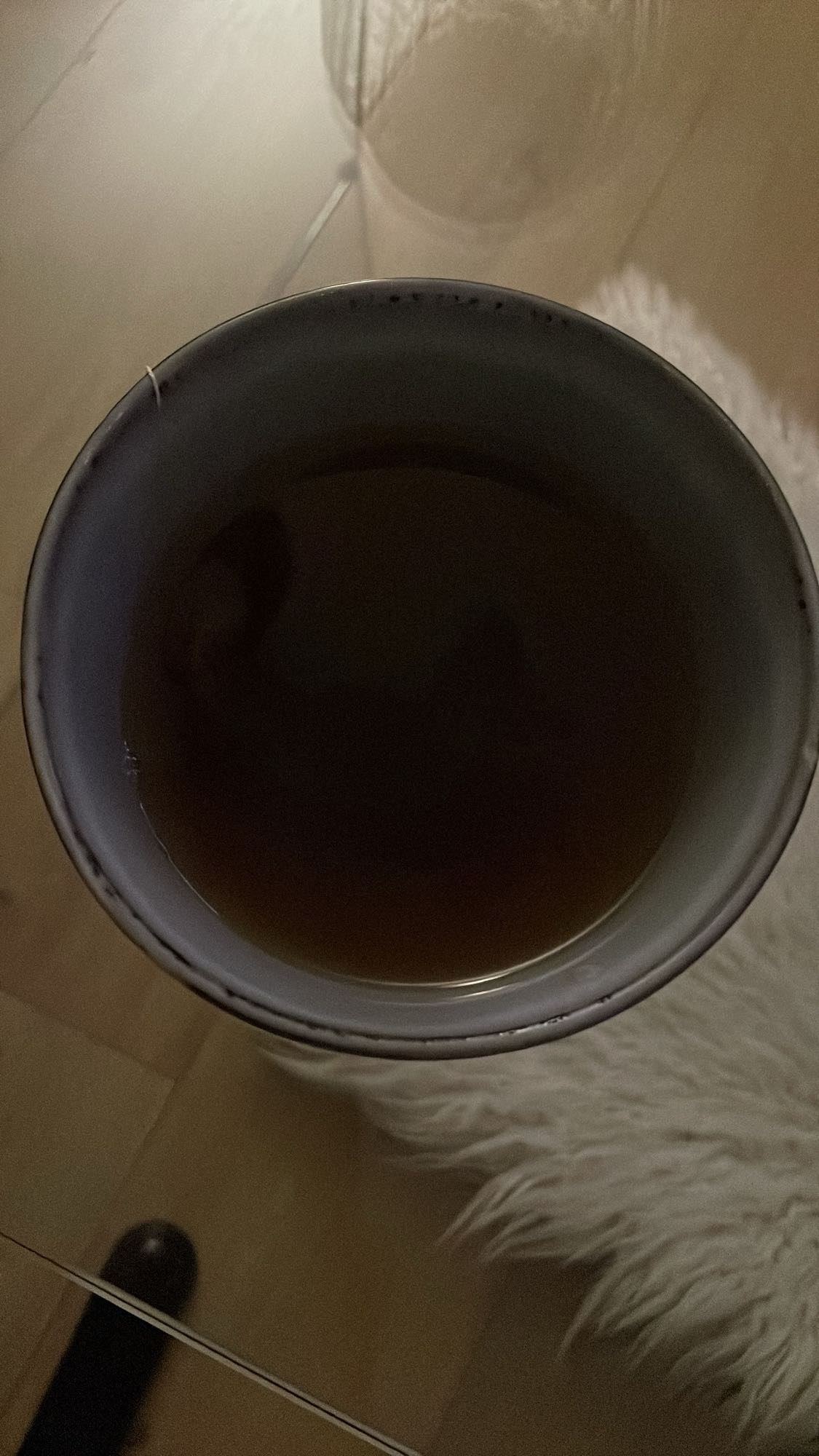 Thé noir chaud
