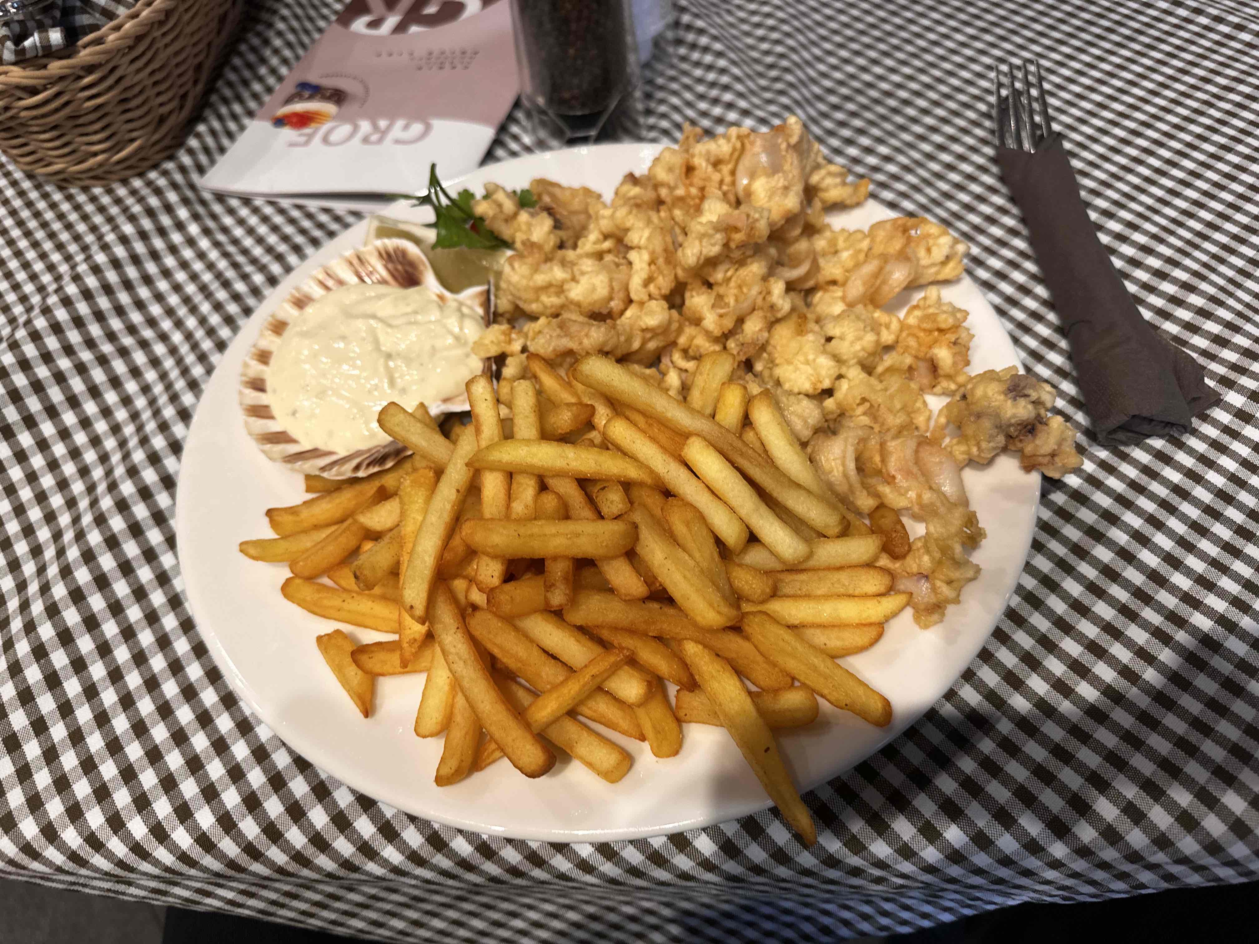 Fried Calamari with Fries