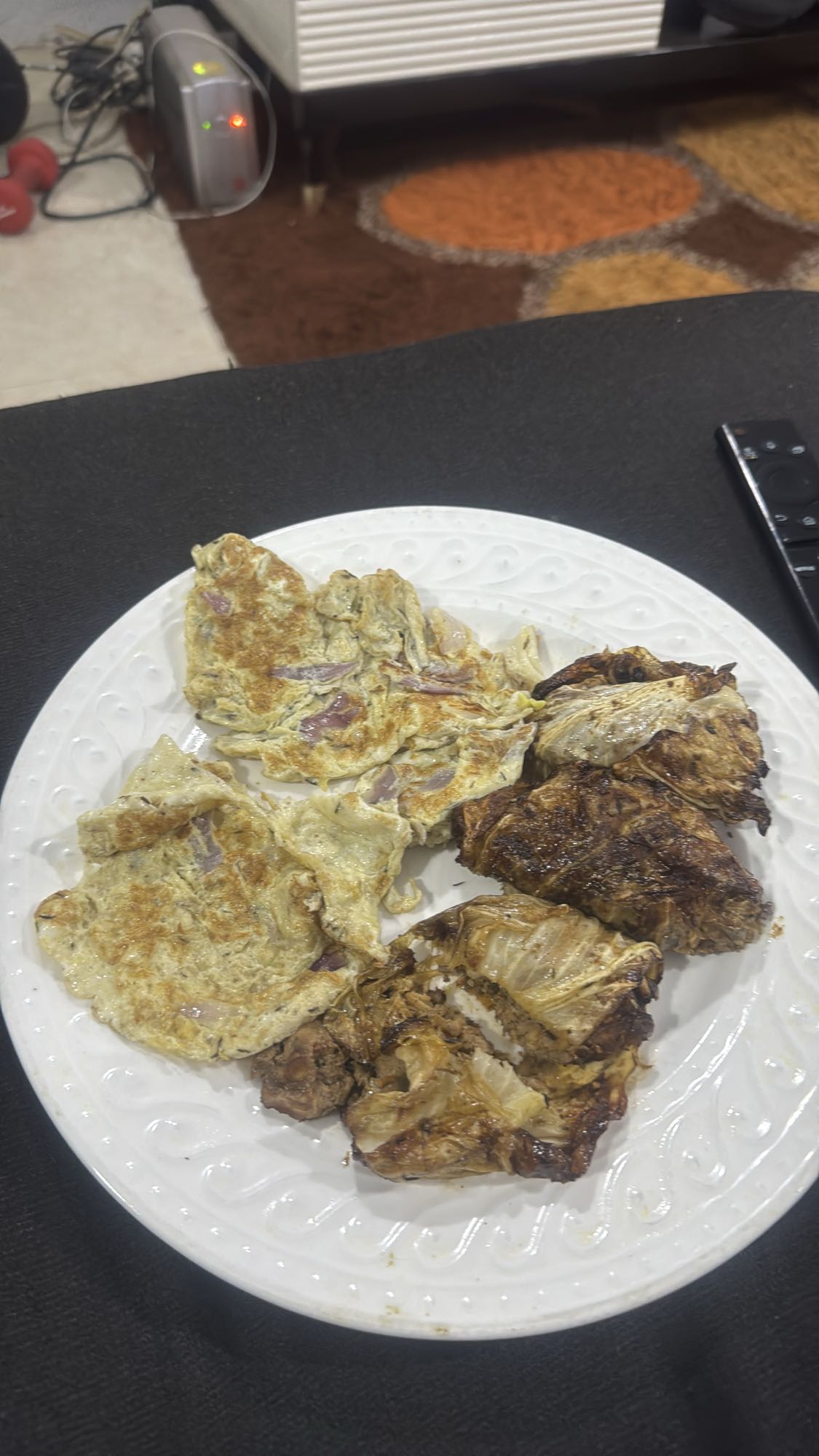 Egg and Grilled Meat