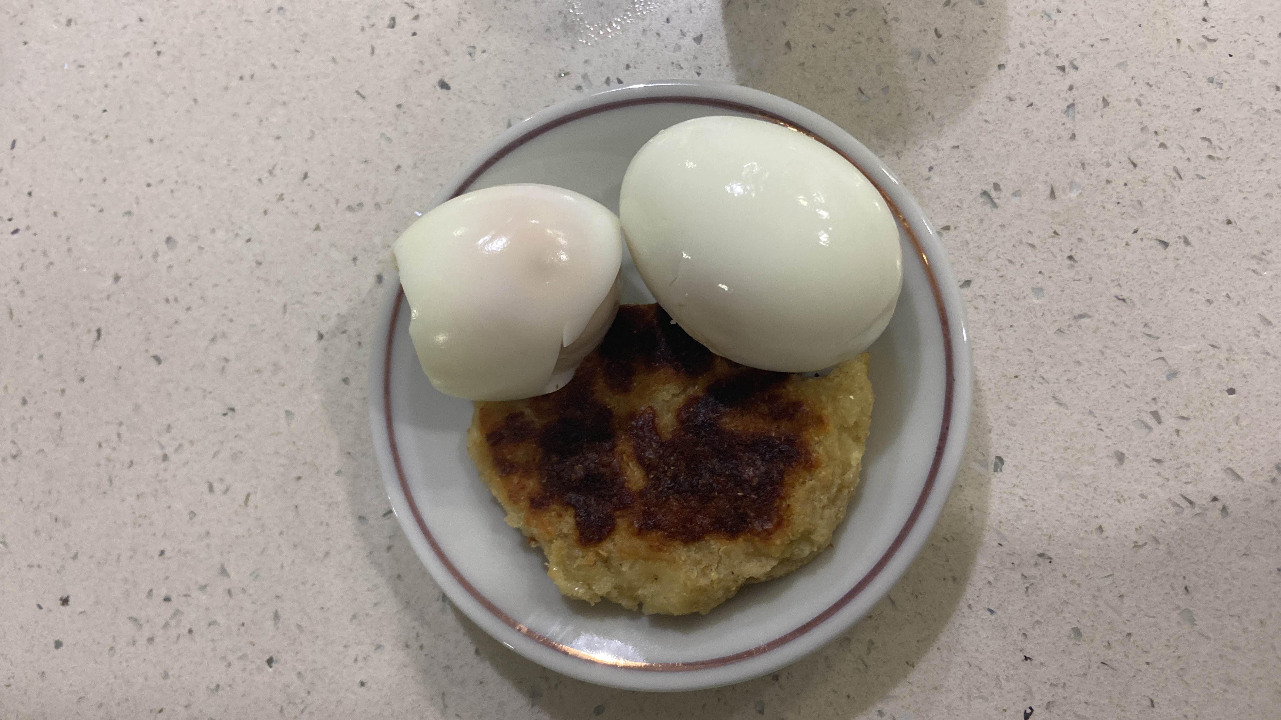 Eggs and Chickpea Patty