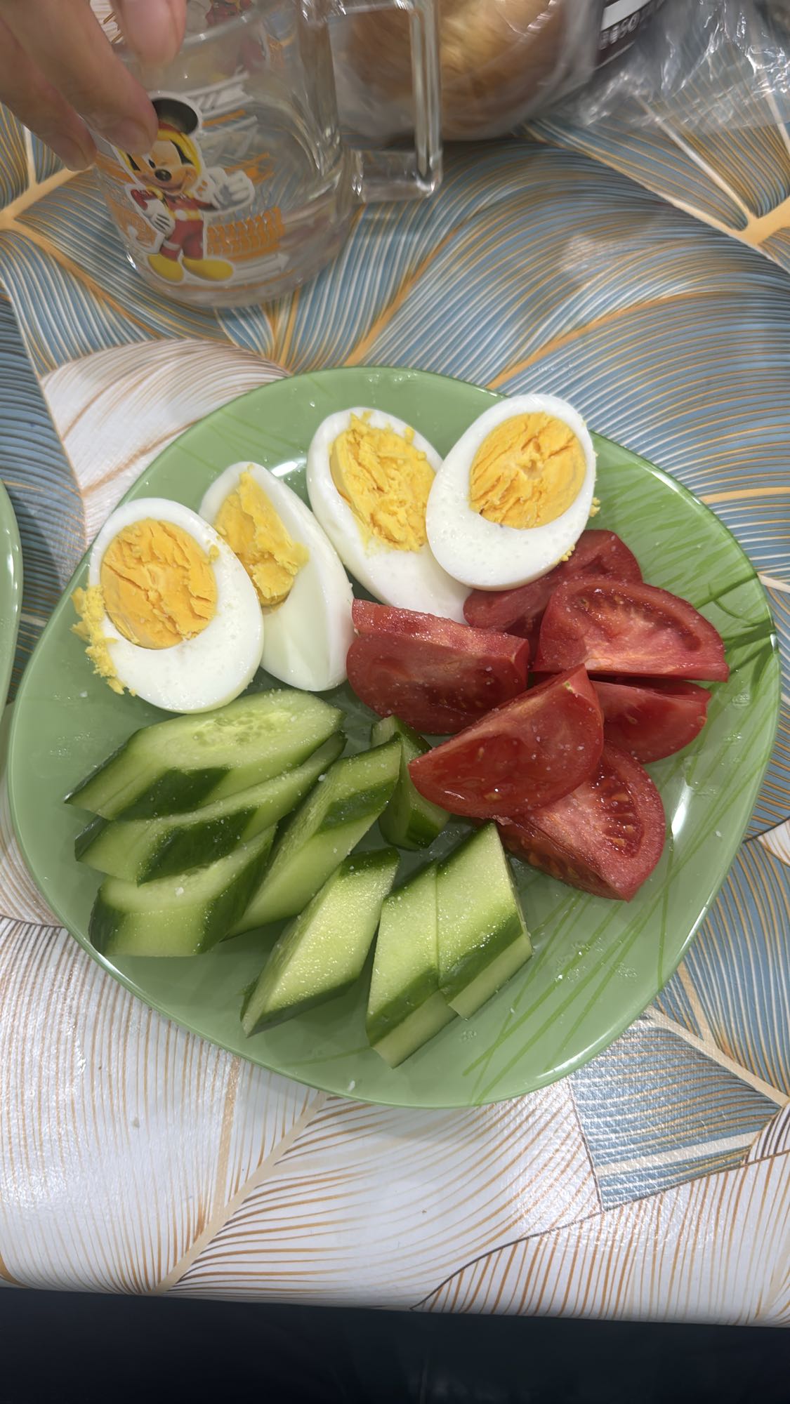 Яйца с овощами