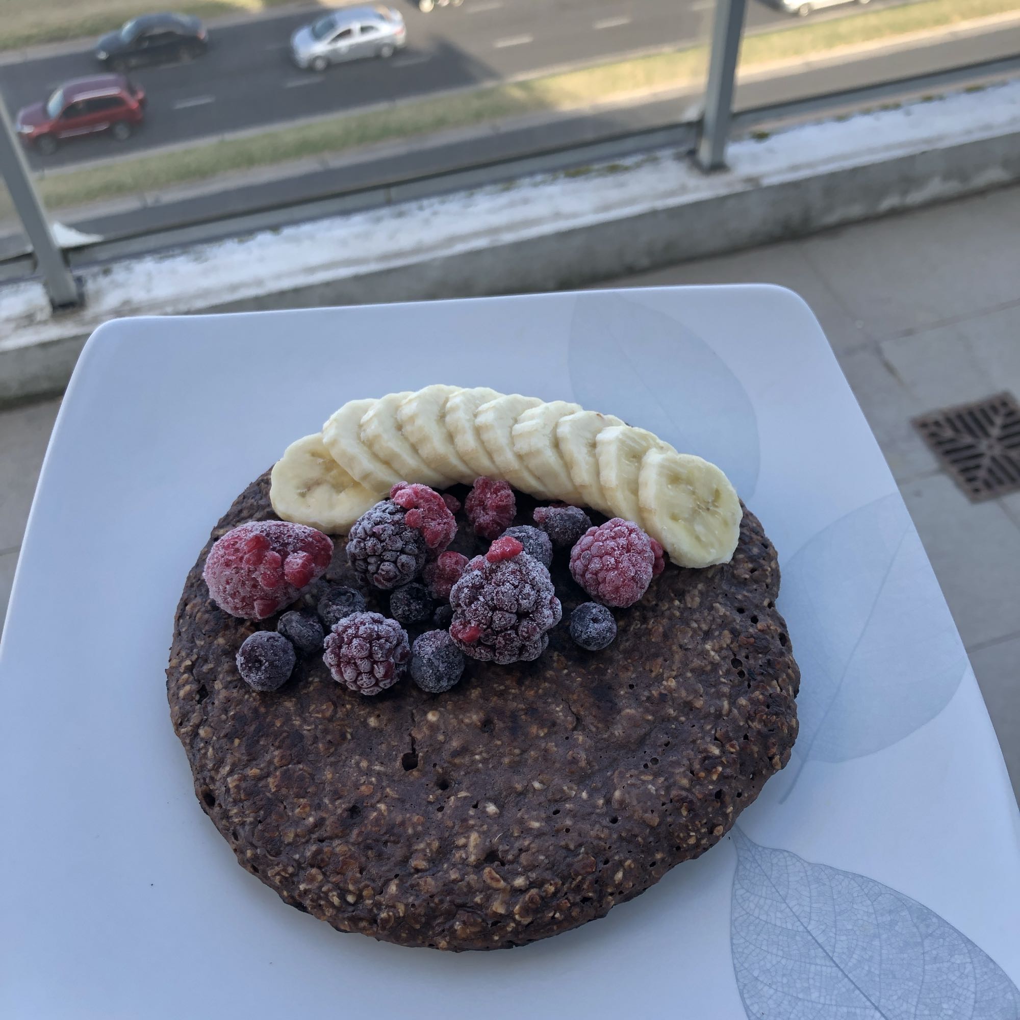 Panqueque de avena y cacao