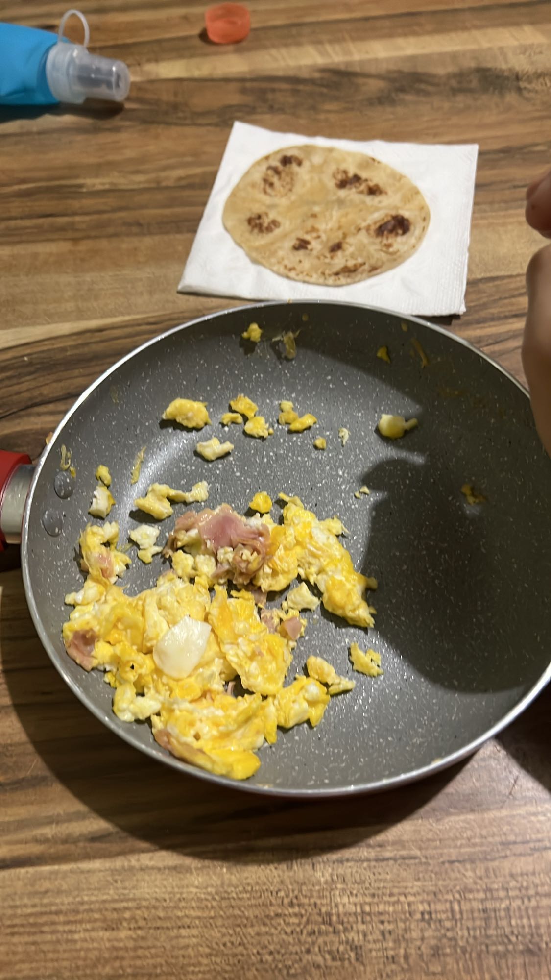 Scrambled Eggs with Roti