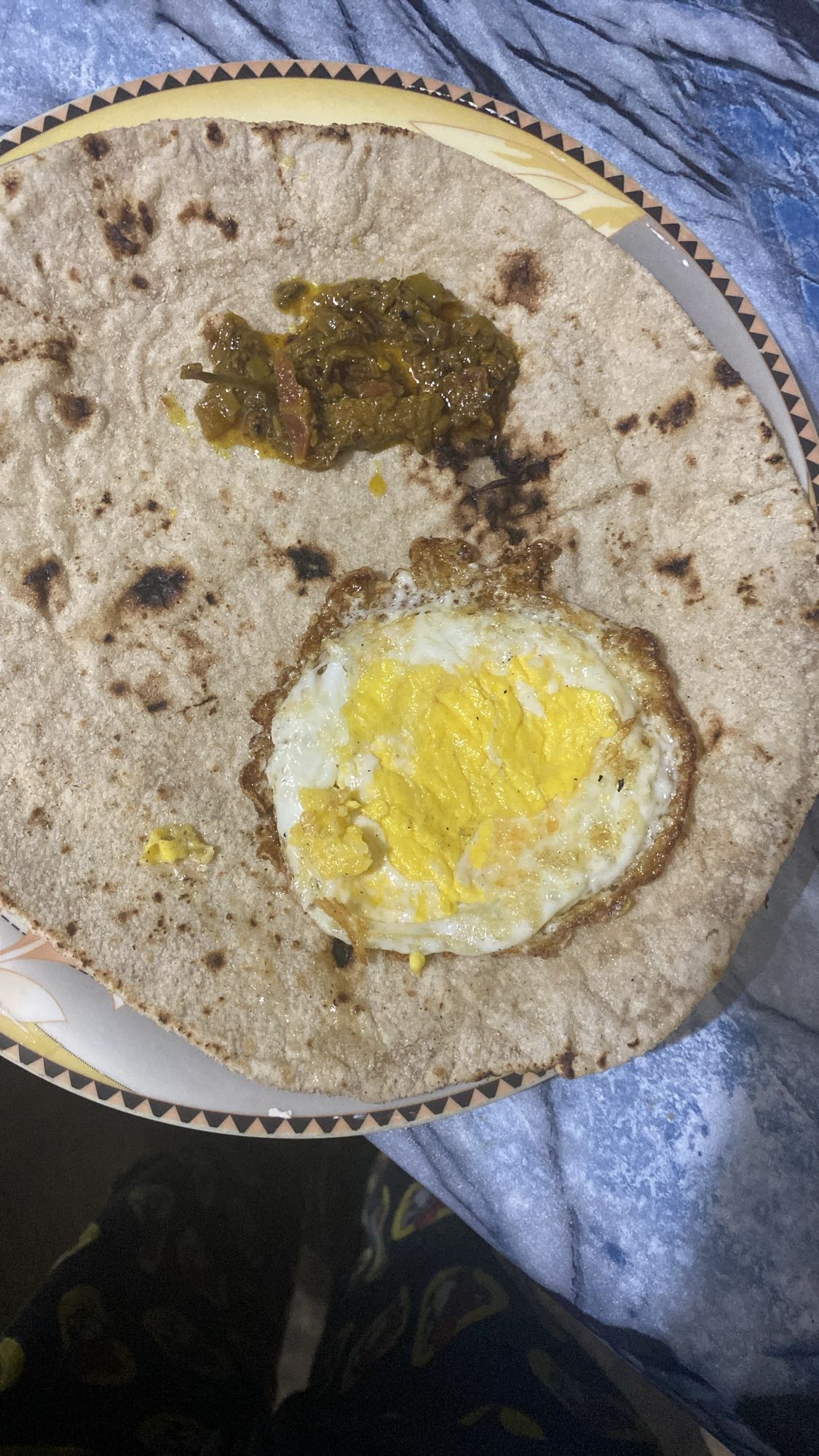 Egg Roti with Curry