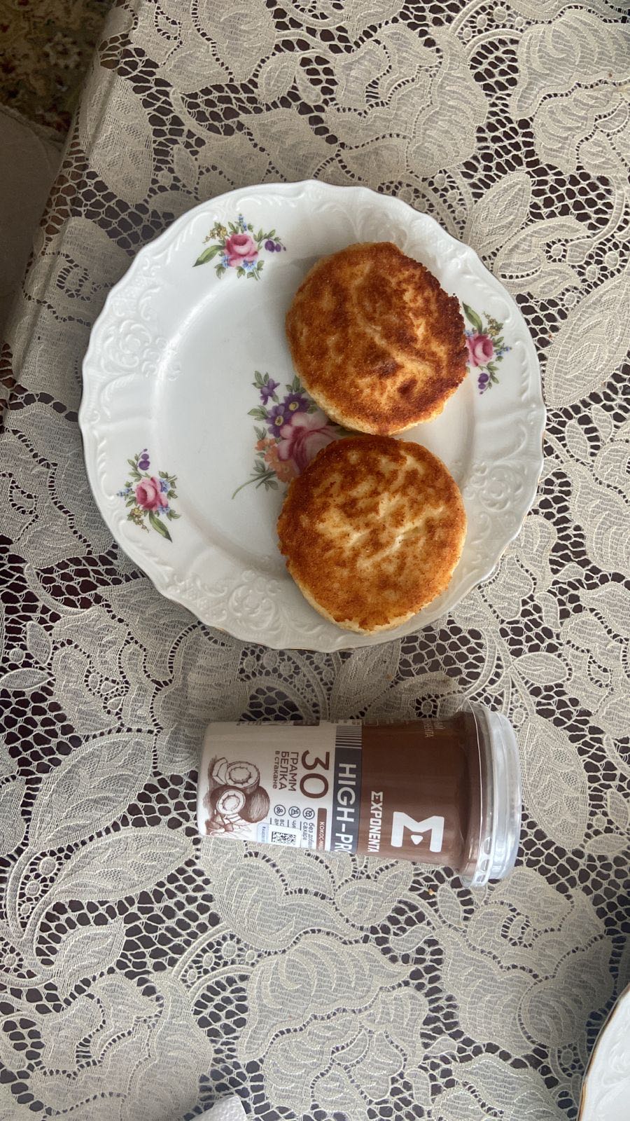 Сырники с протеиновым коктейлем