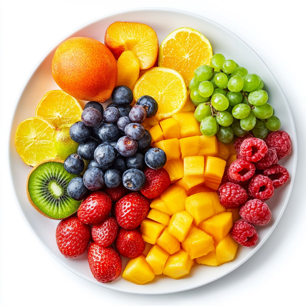 Assiette de fruits frais