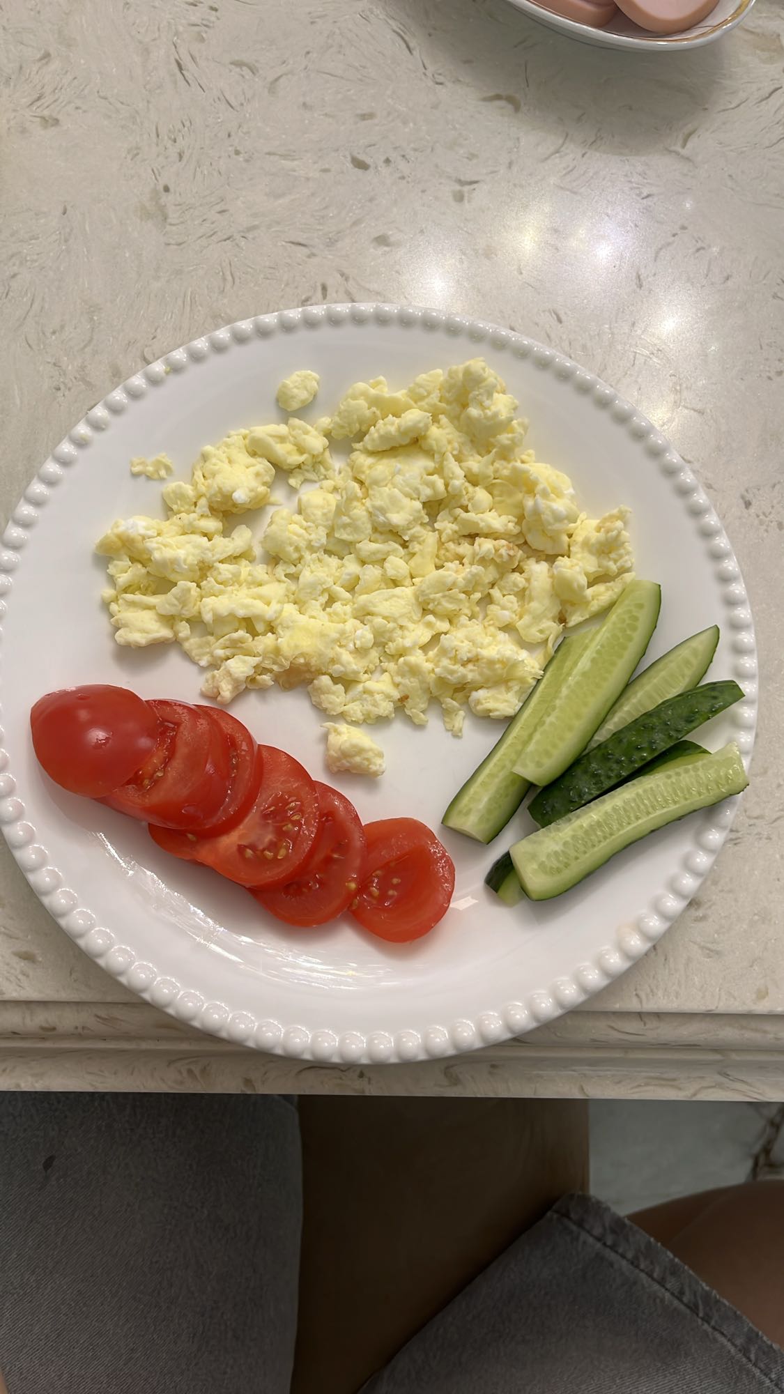 Яичница с овощами