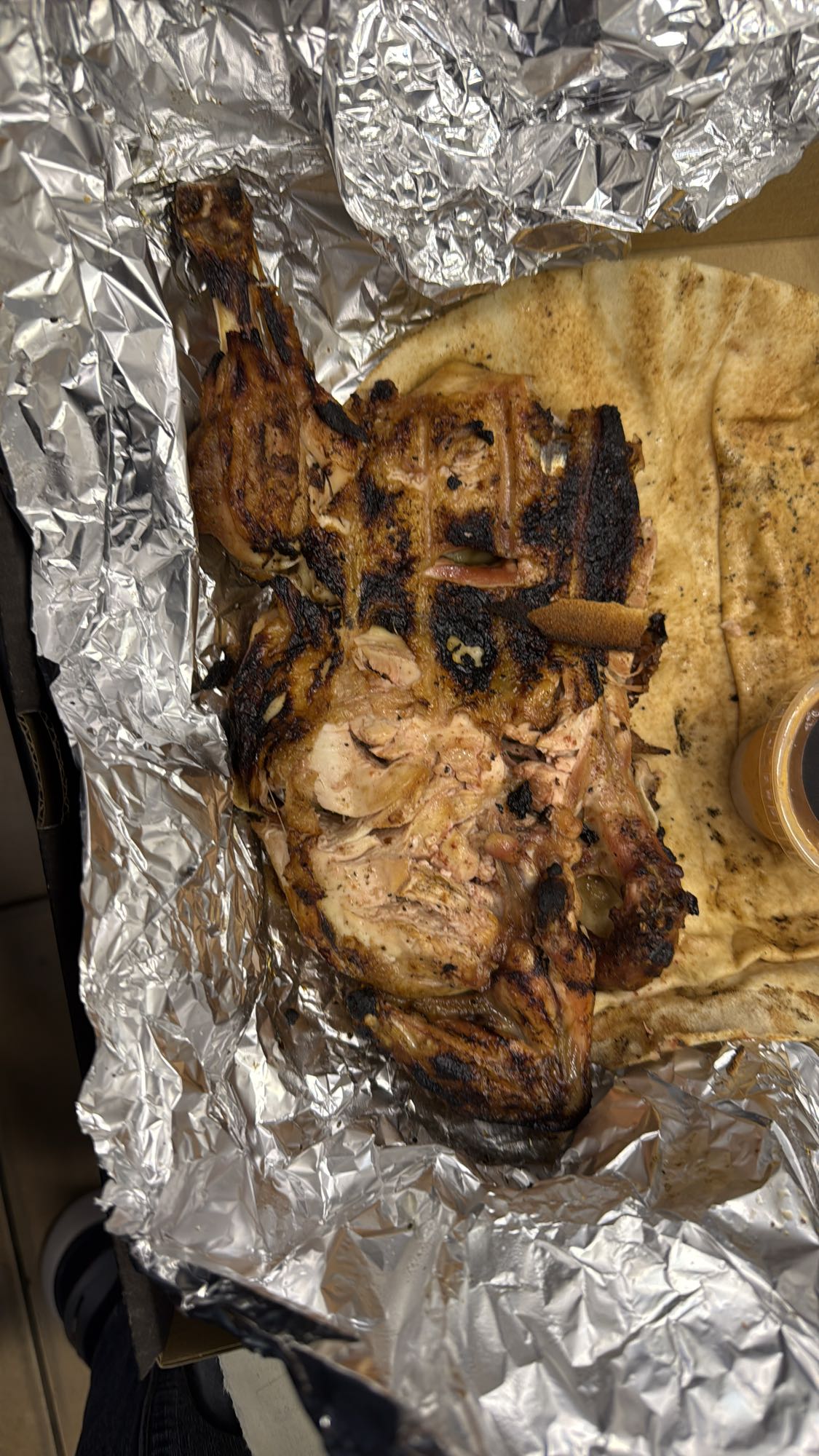 Grilled Chicken with Bread