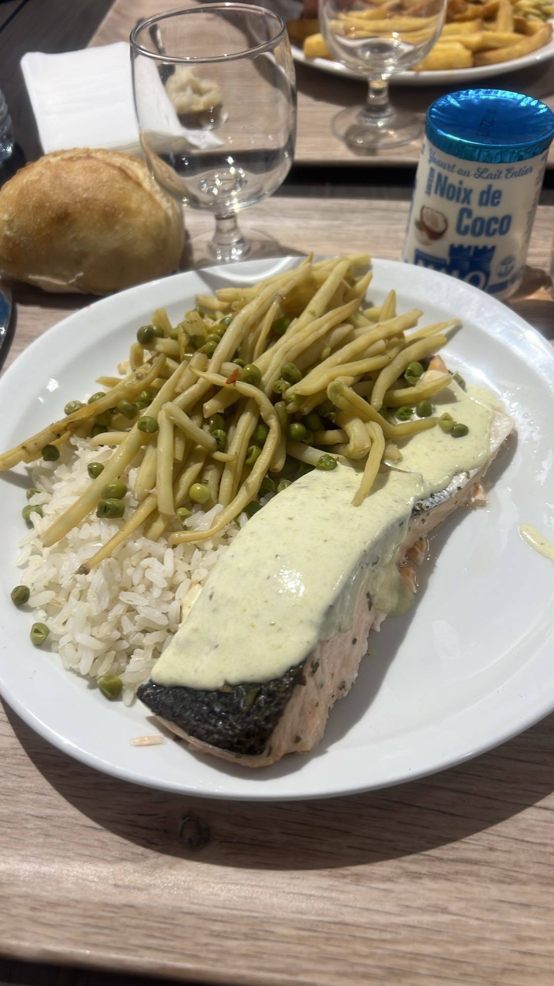 Saumon sauce crémeuse