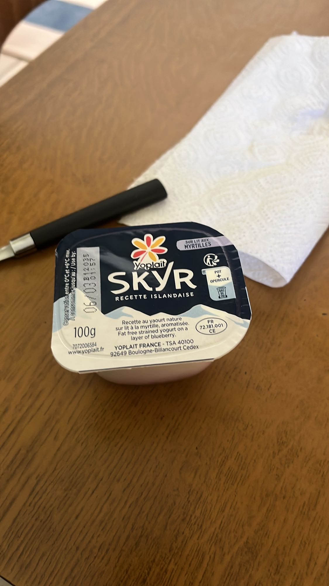 Skyr myrtilles