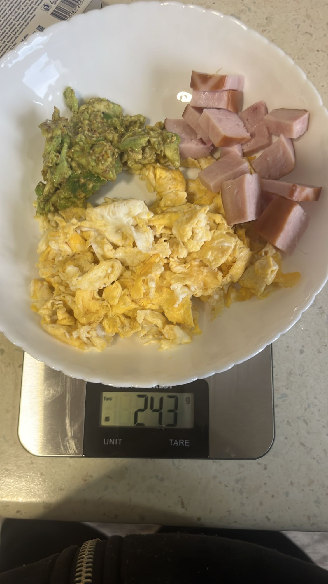 Scrambled Eggs with Ham