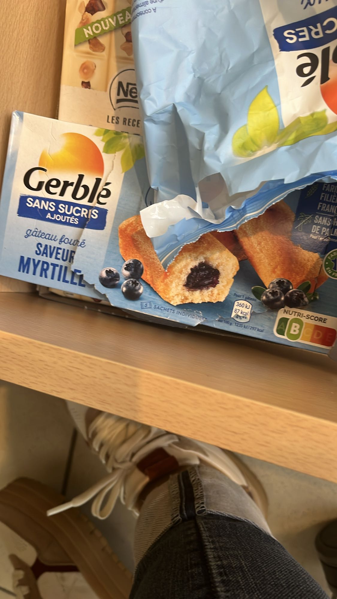 Gâteau fourré myrtille