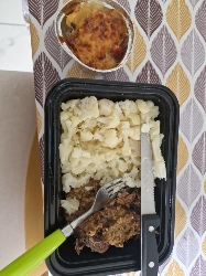 Gratin et bœuf braisé