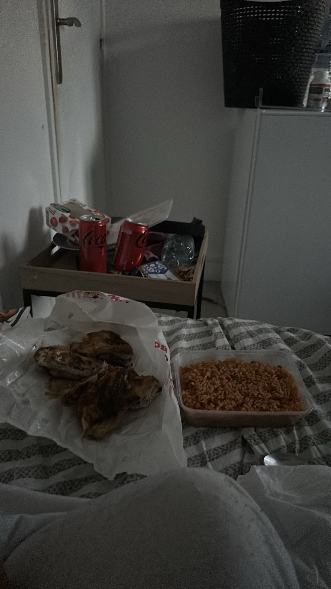 Poulet grillé avec riz