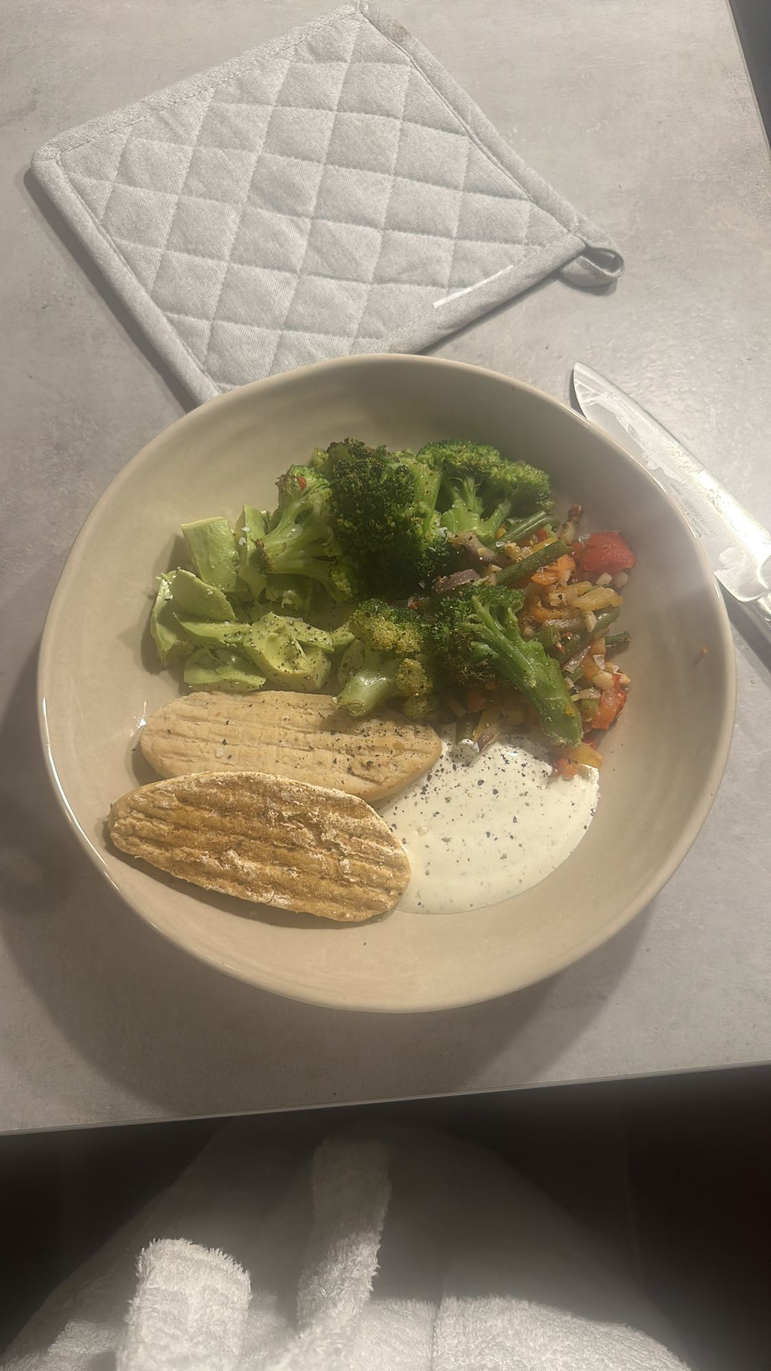 Grillad tofu med grönsaker