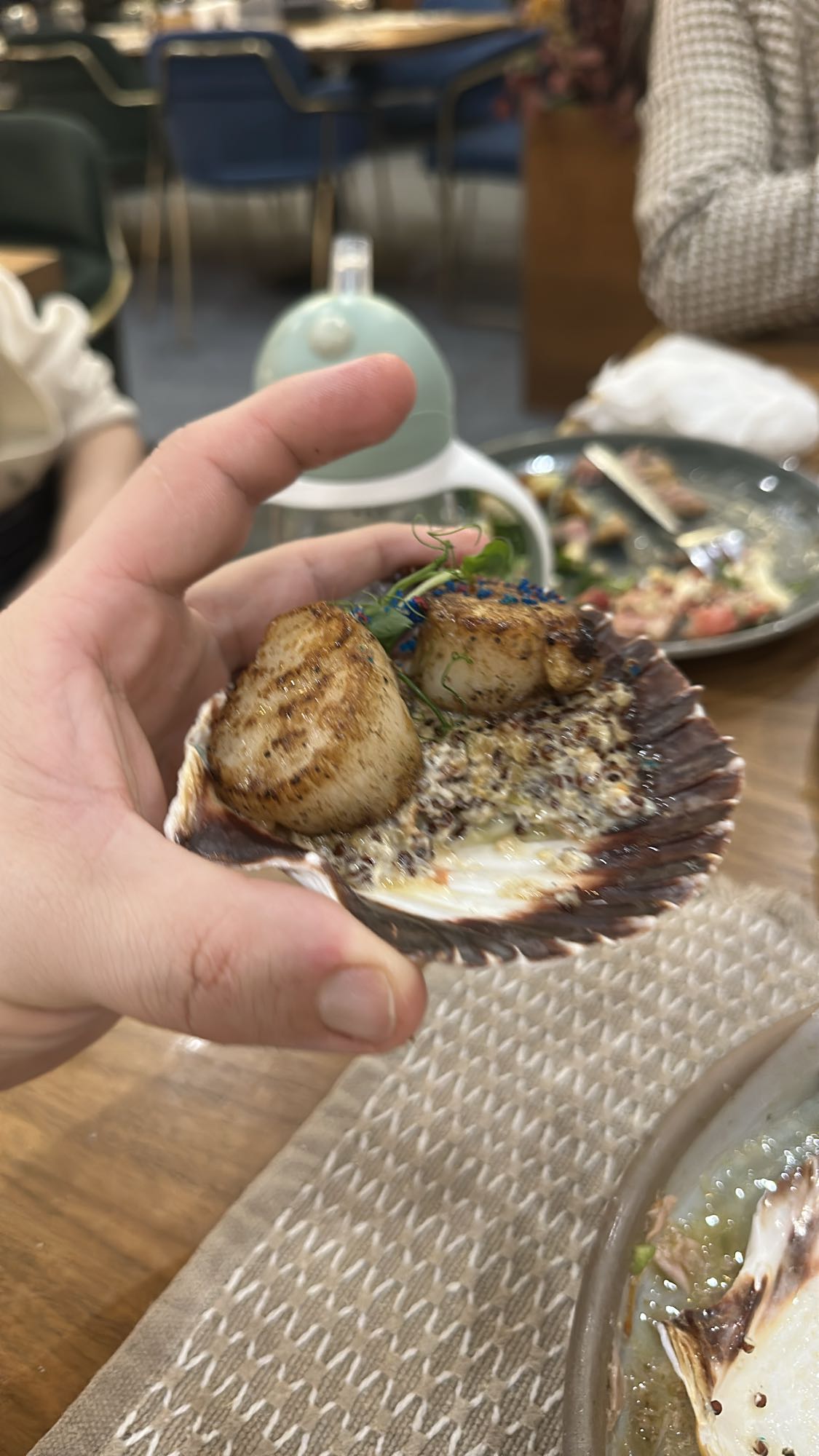 Grilled Scallops with Quinoa