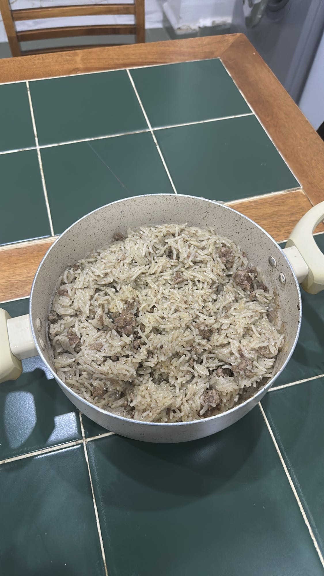 Riz à la viande hachée