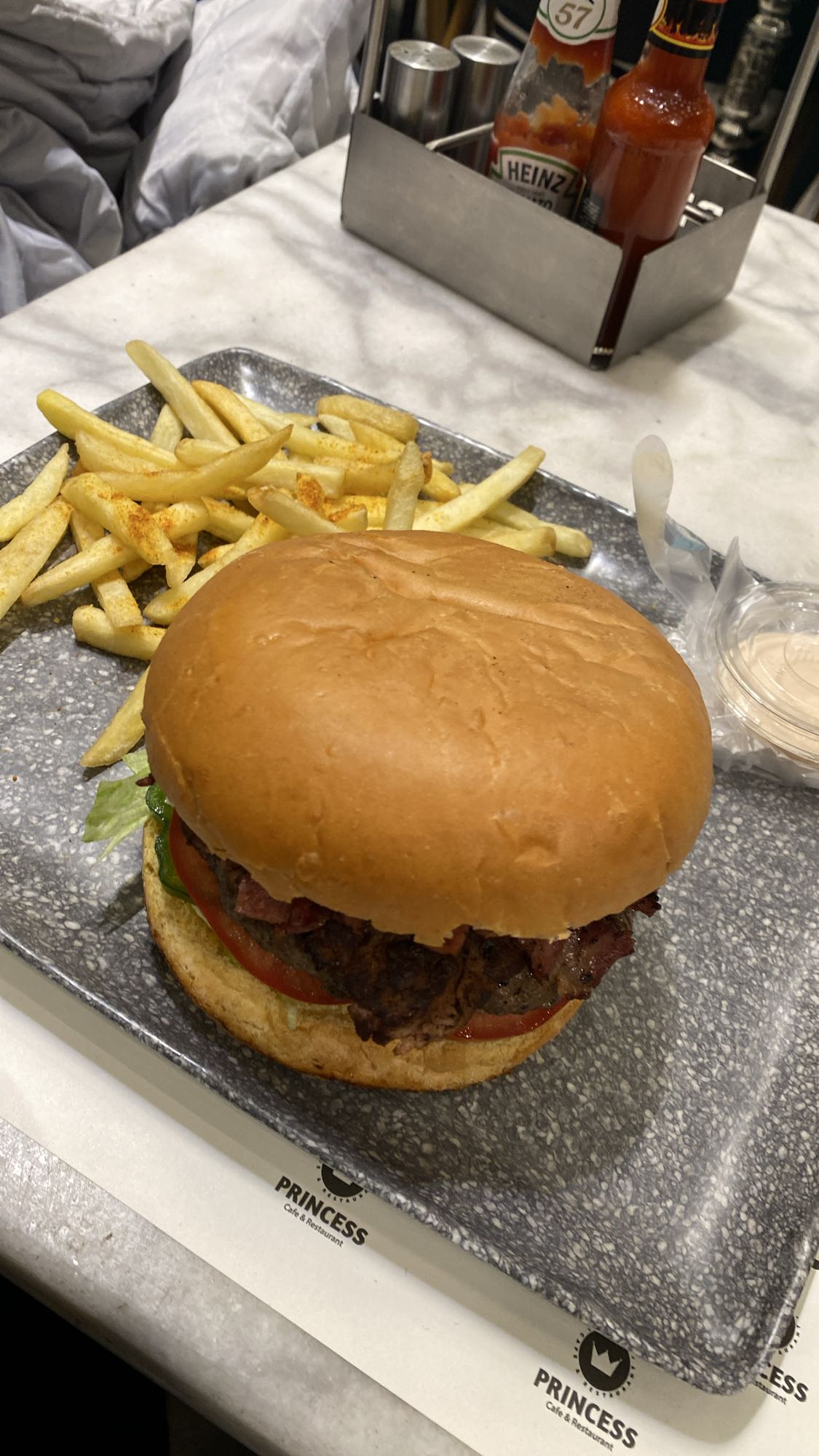 Beef Burger with Fries
