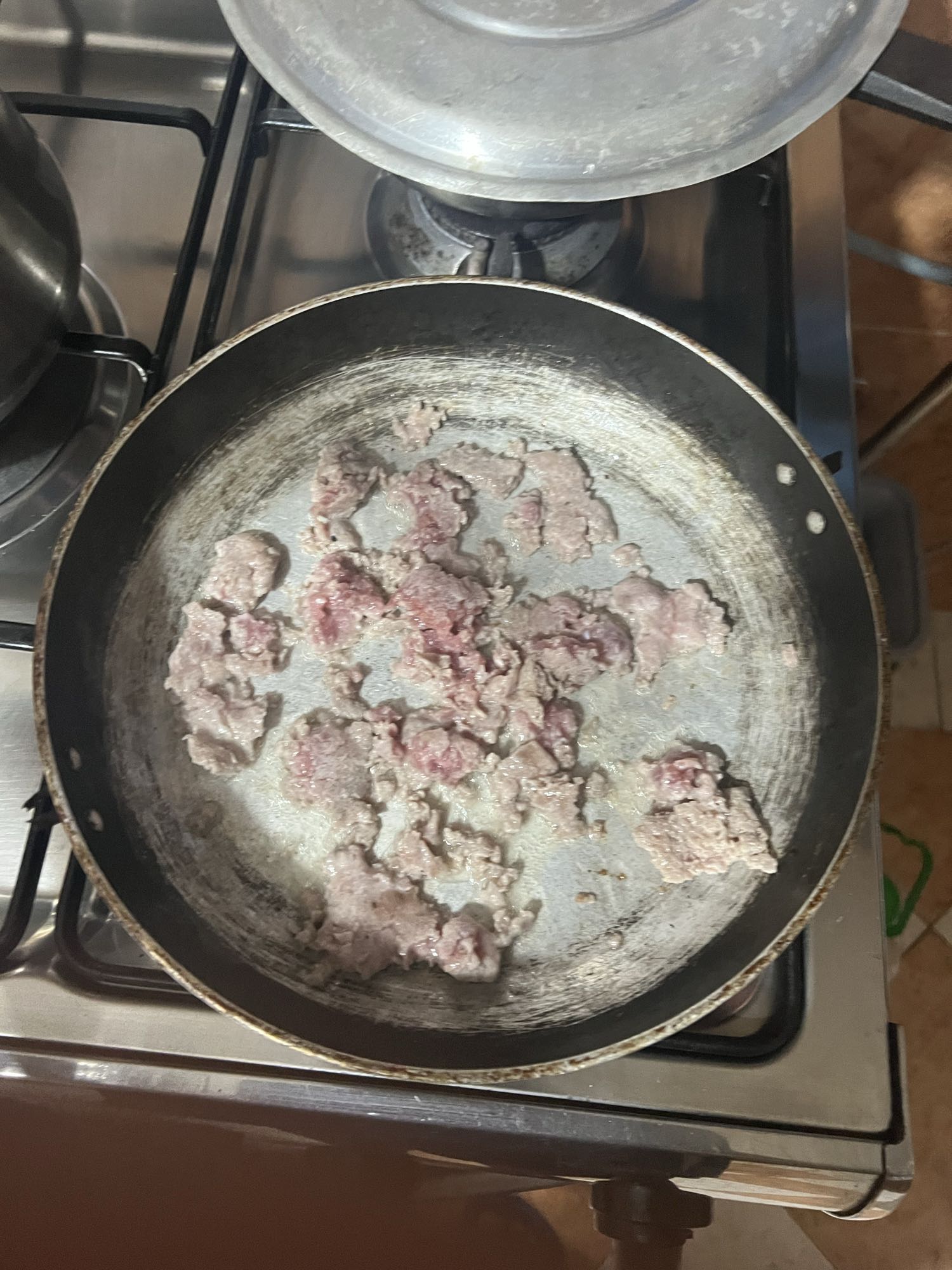 Viande hachée poêlée