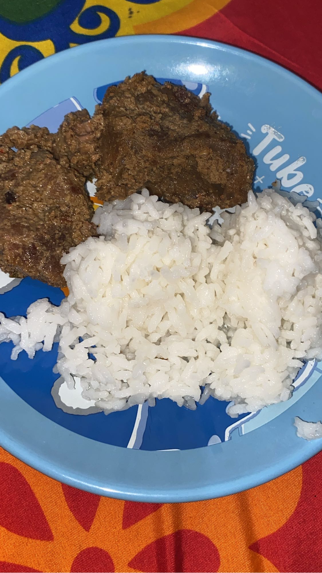 Rice with beef liver