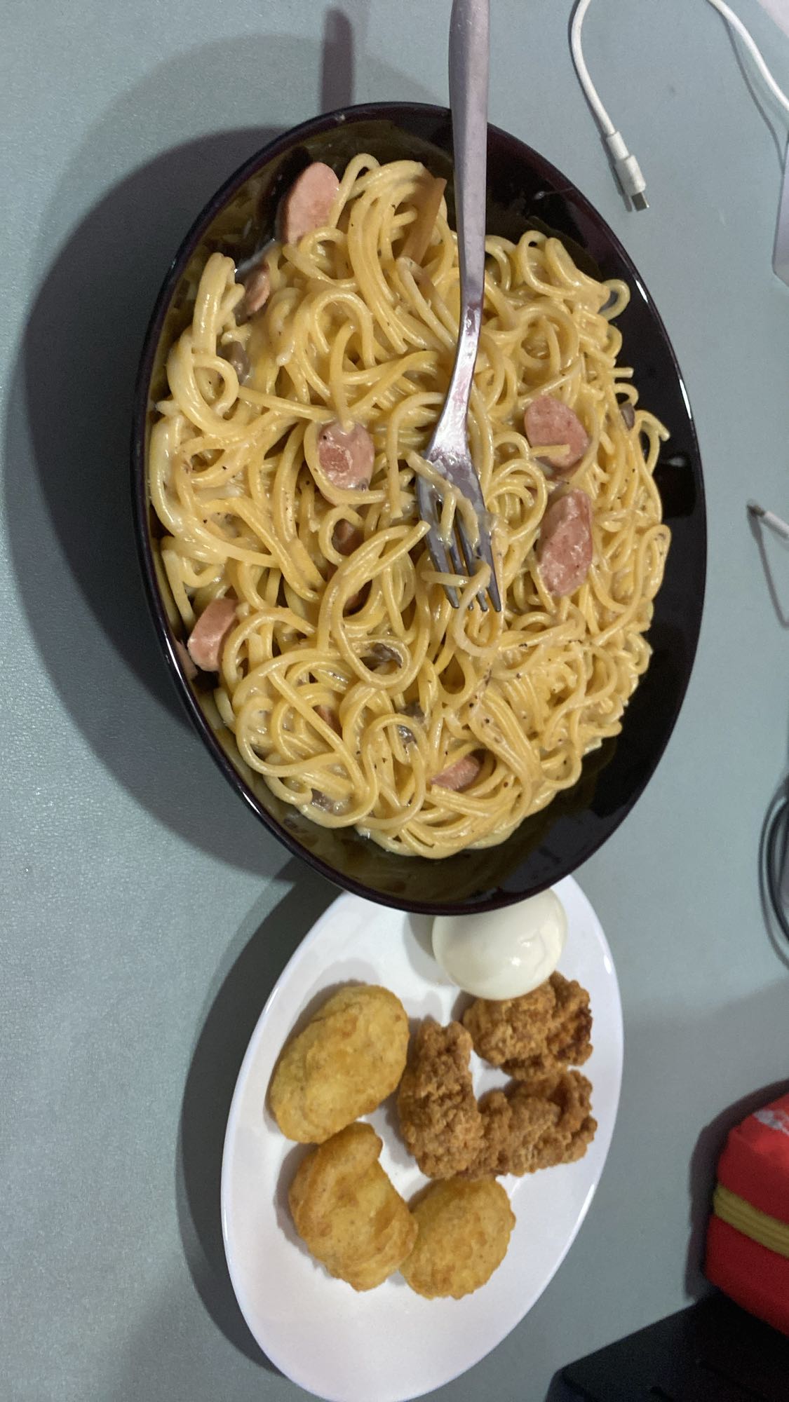 Creamy Pasta with Sides