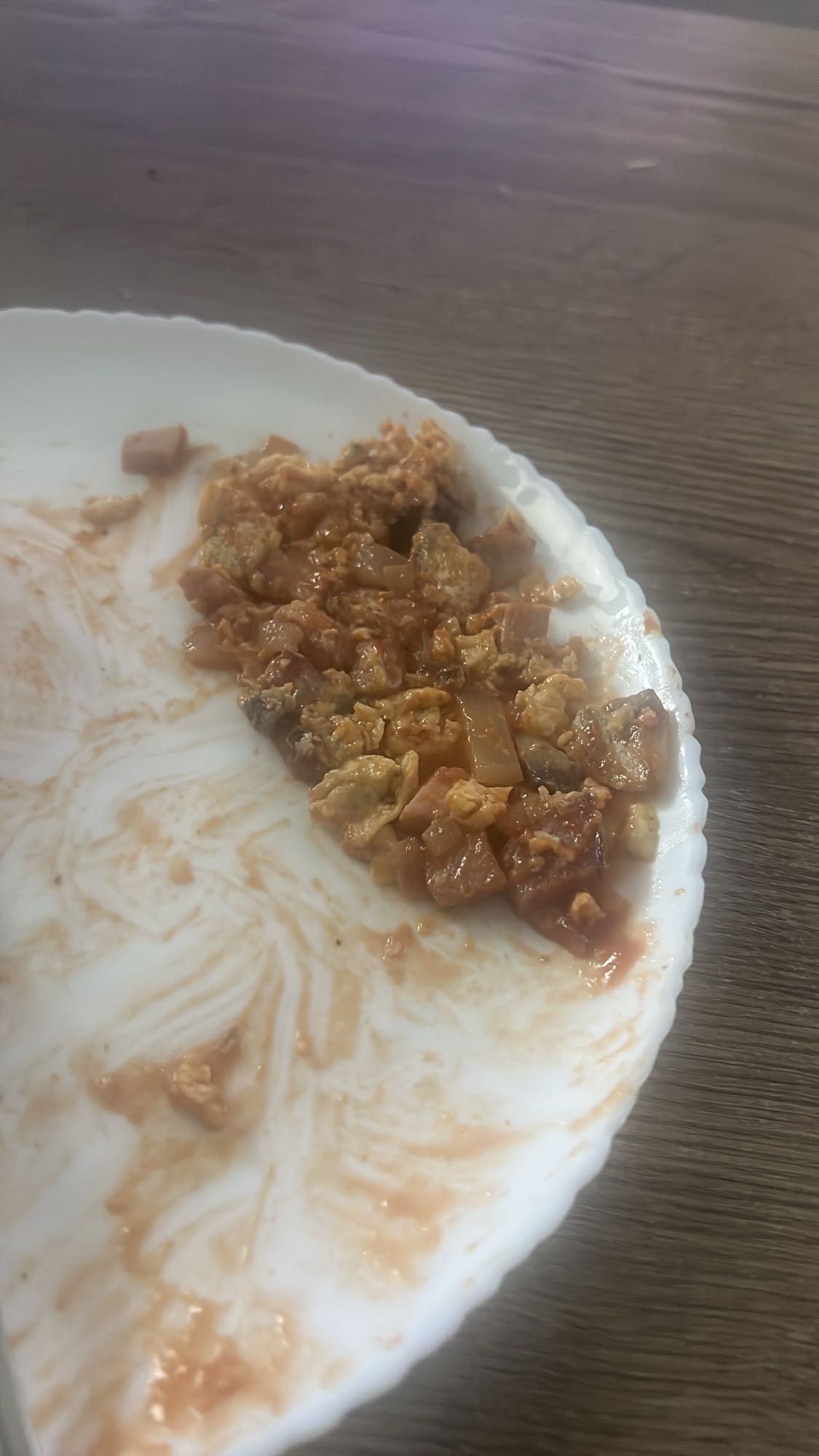 Jajecznica z kiełbasą