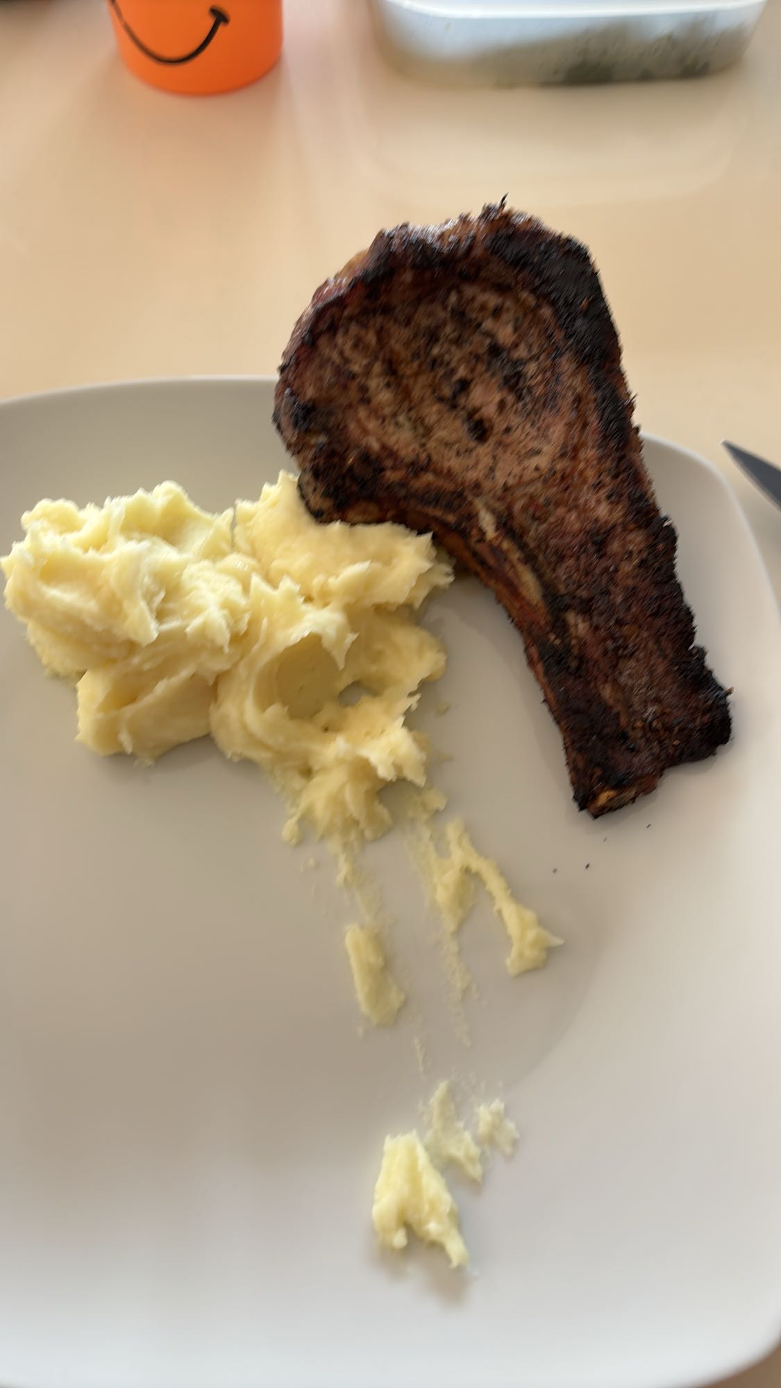 Grilled Pork Chop with Mash