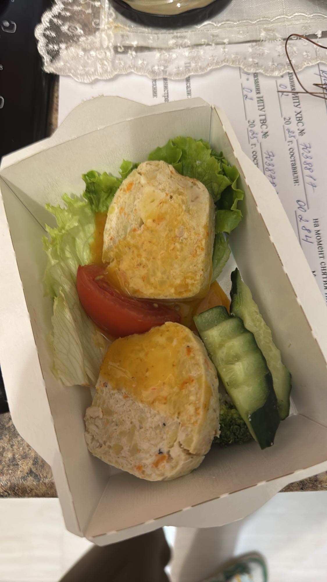 Куриные котлеты с овощами