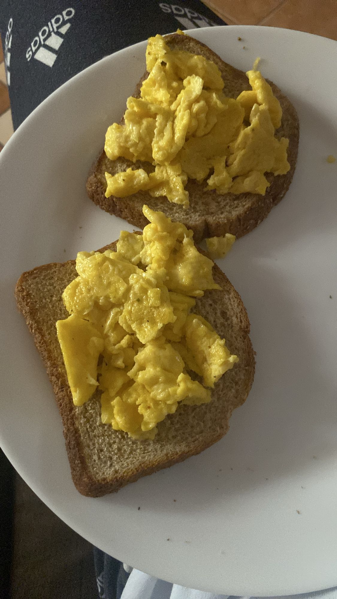 Scrambled Eggs on Toast