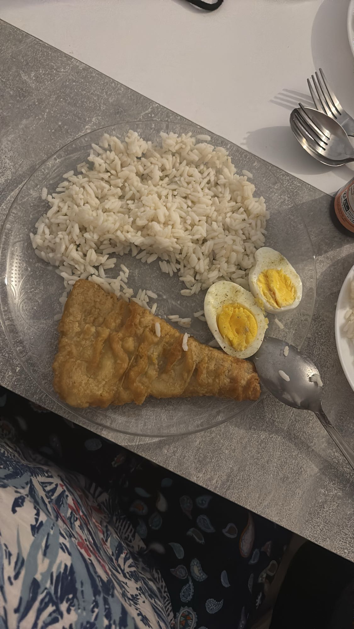 Poisson pané avec riz
