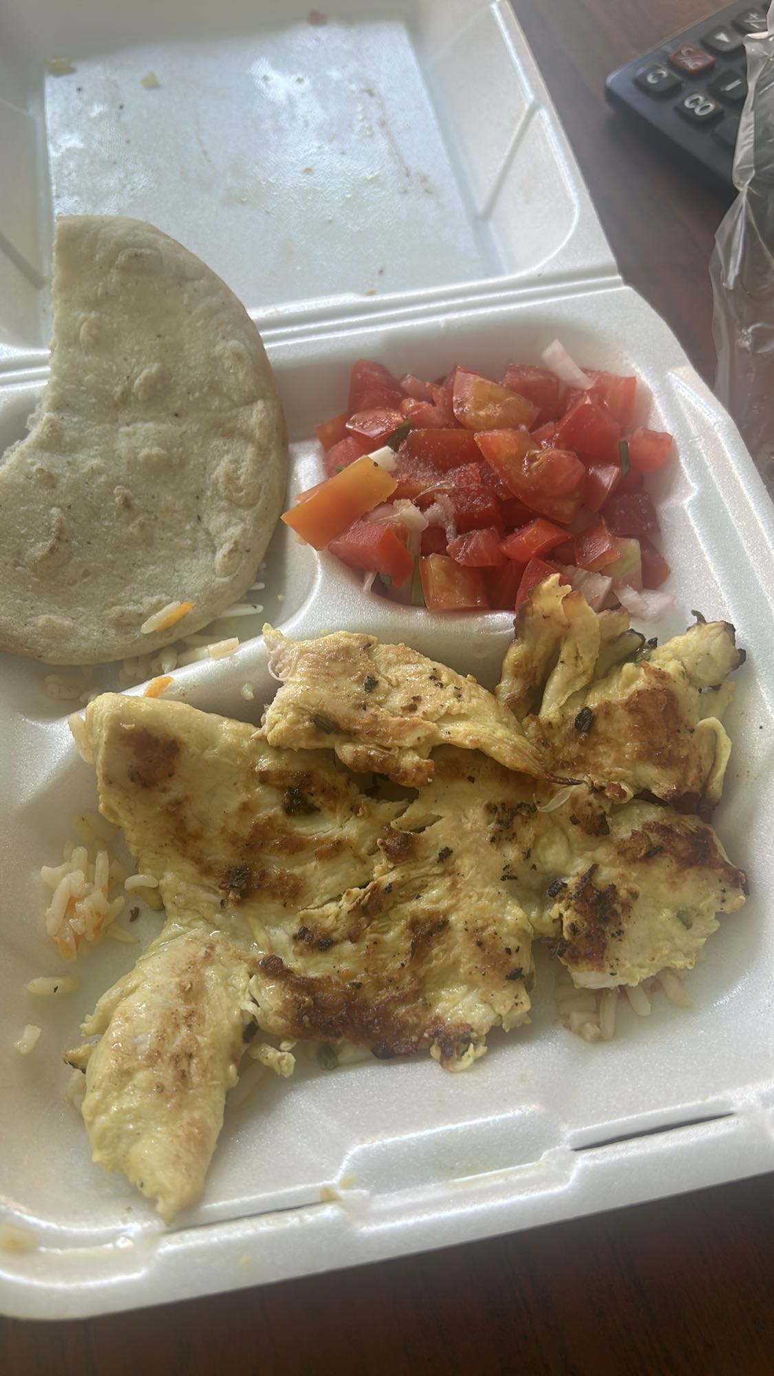 Pollo a la plancha con arroz