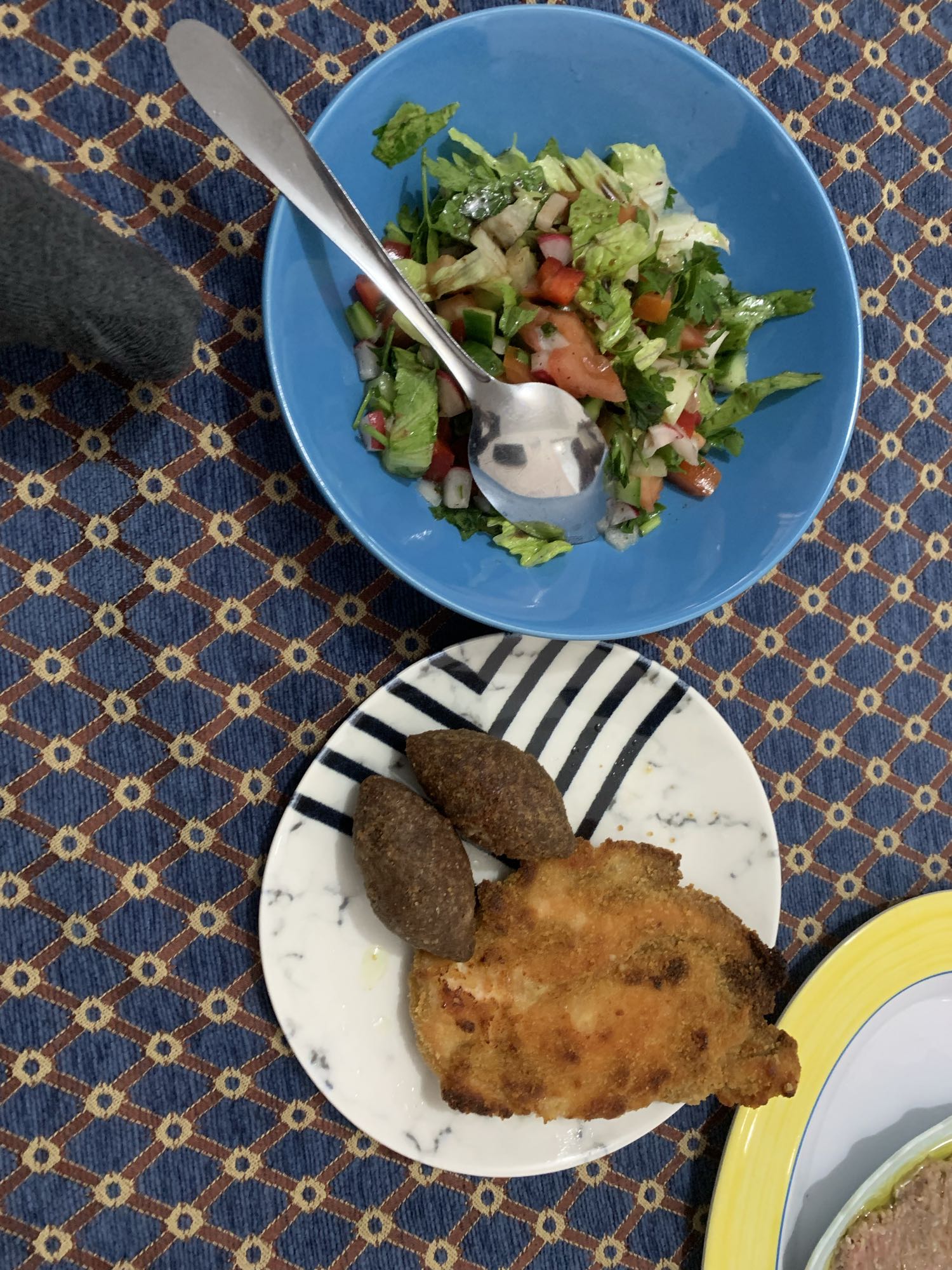 Fried Chicken with Kibbeh