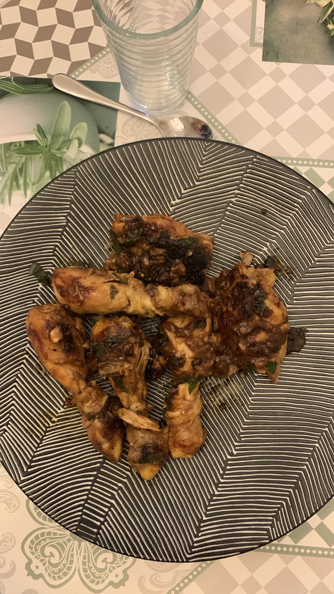 Poulet mariné grillé