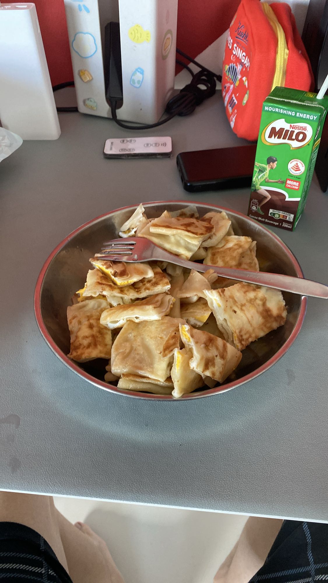 Egg Roti with Milo