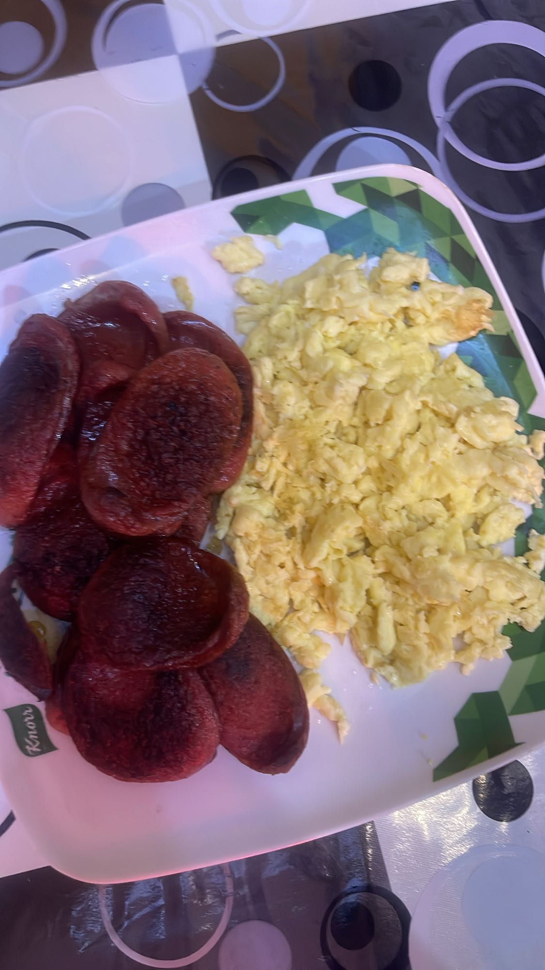Scrambled Eggs with Sausage
