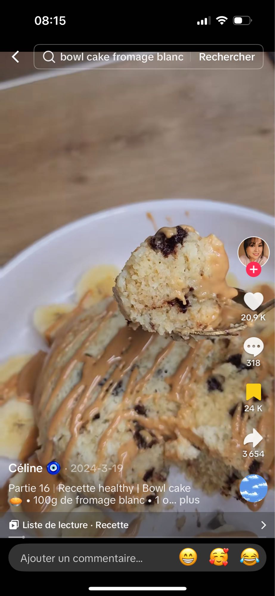 Bowl cake fromage blanc