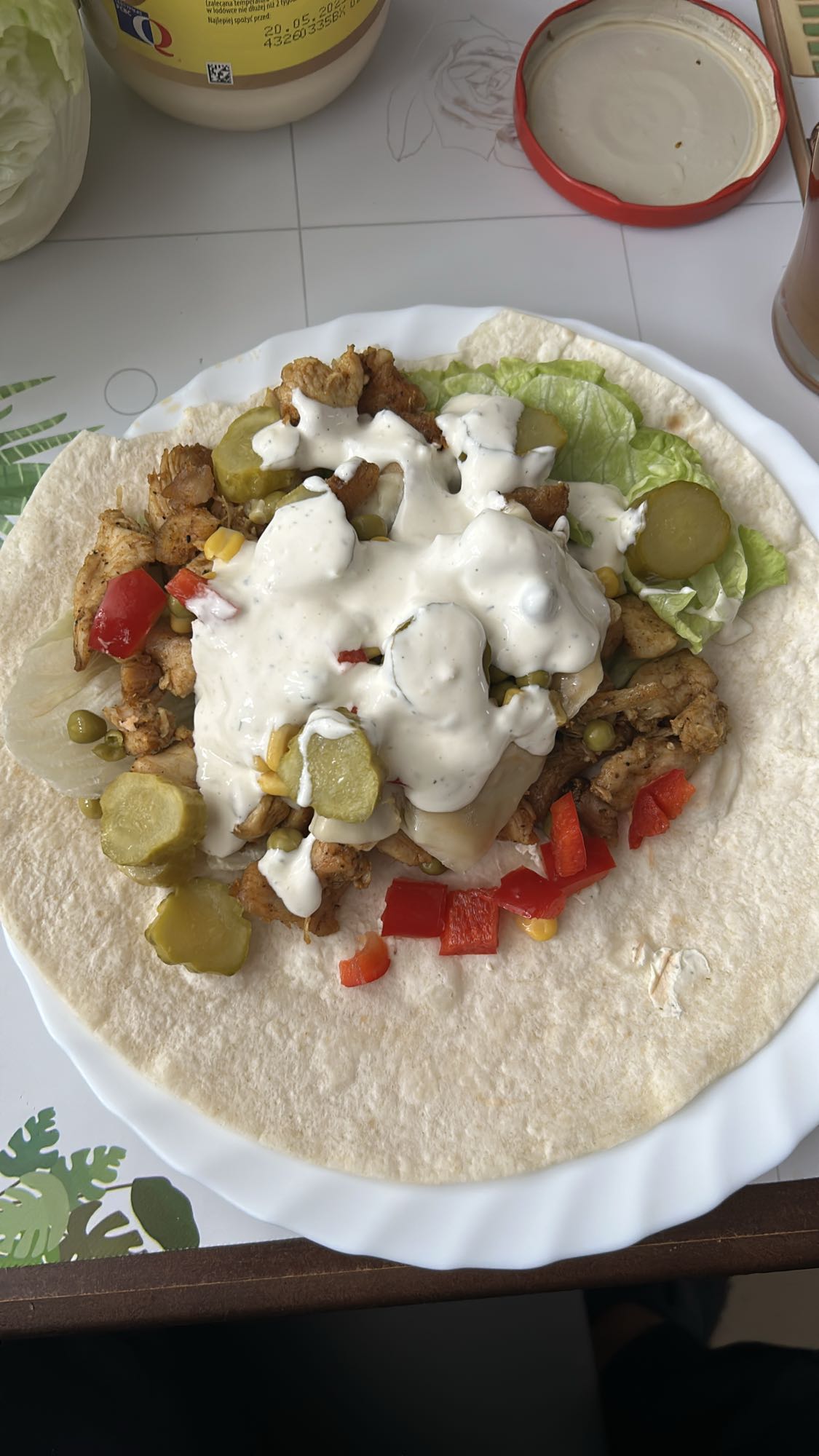 Tortilla z kurczakiem