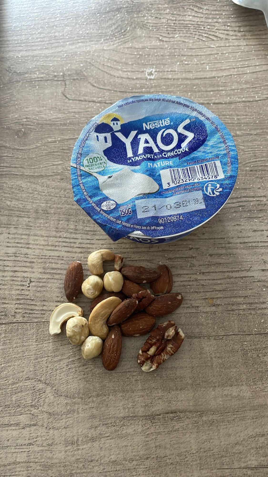 Yaourt grec et noix