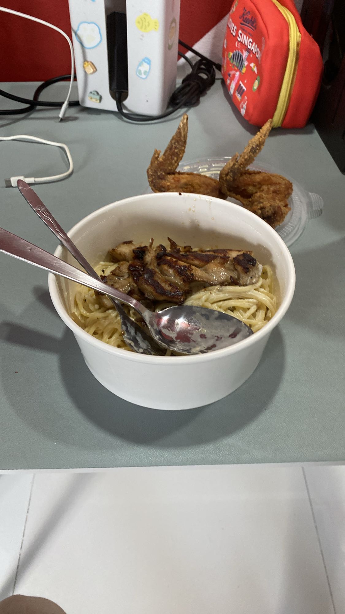 Chicken Pasta with Wings