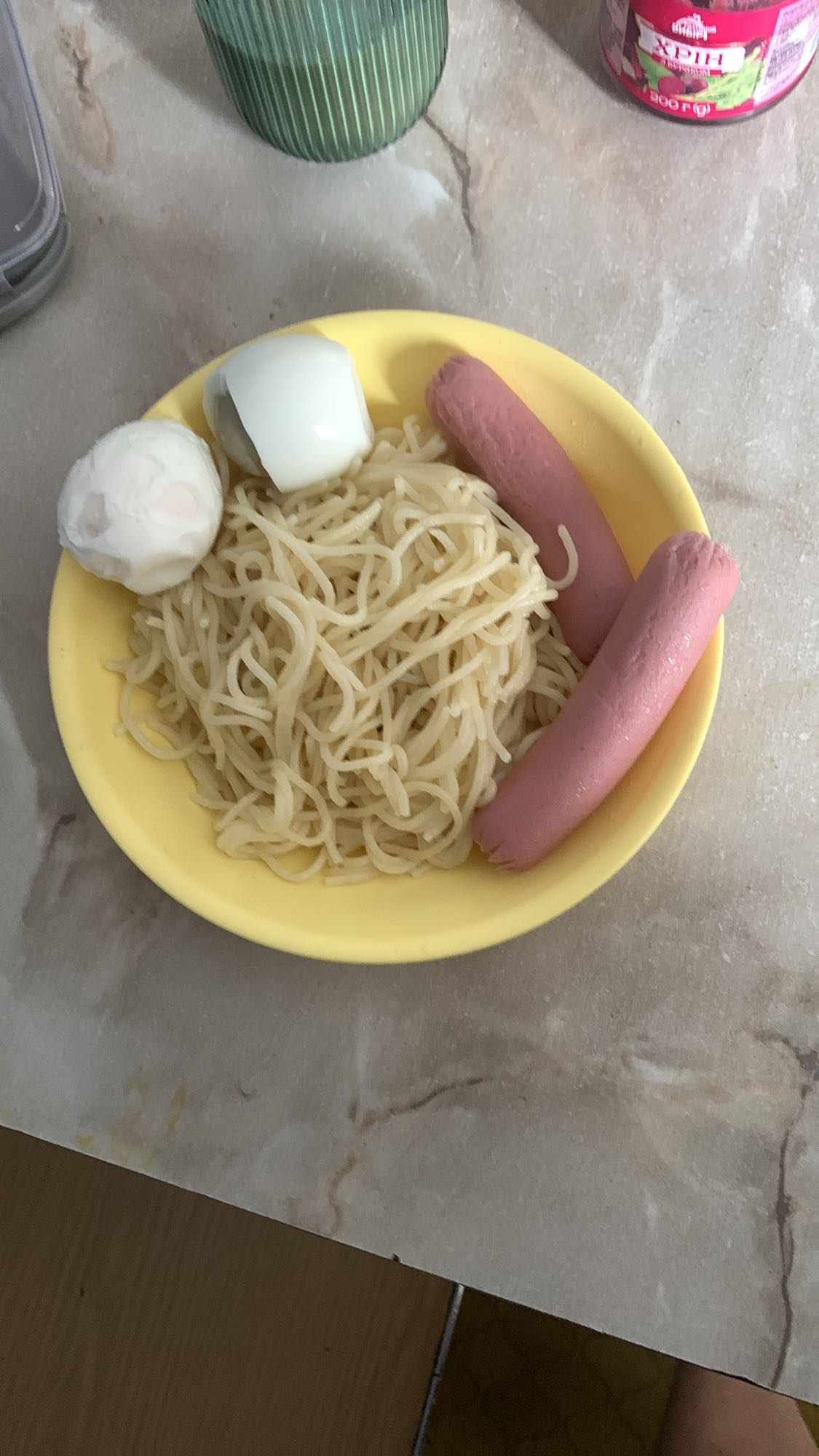 Макароны с сосисками