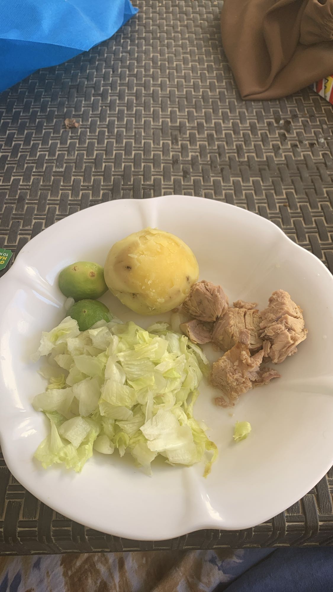 Boiled Potato with Tuna
